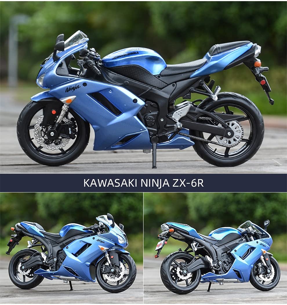 Amazon.co.jp: 1:12カワサキニンジャZX-6Rブルーダイキャストビークル