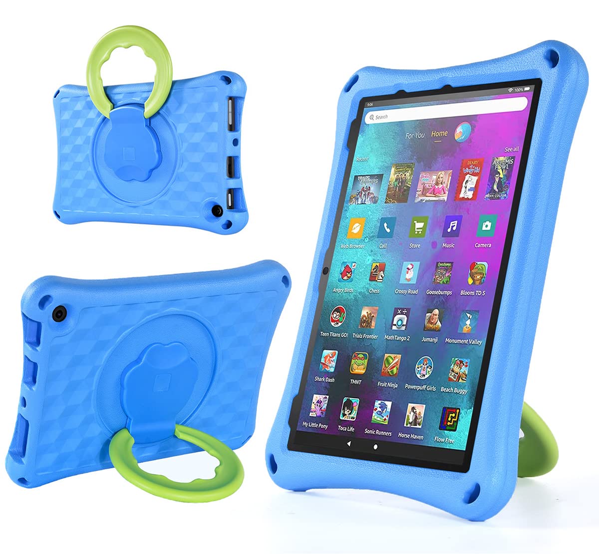 Amazon.co.jp: BORXJNM Fire HD 10 タブレットケース 子供用 (2023年
