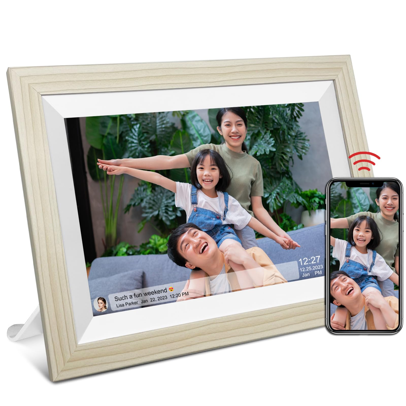 Amazon | 32GBのWiFiデジタルフォトフレーム、10.1インチのスマート