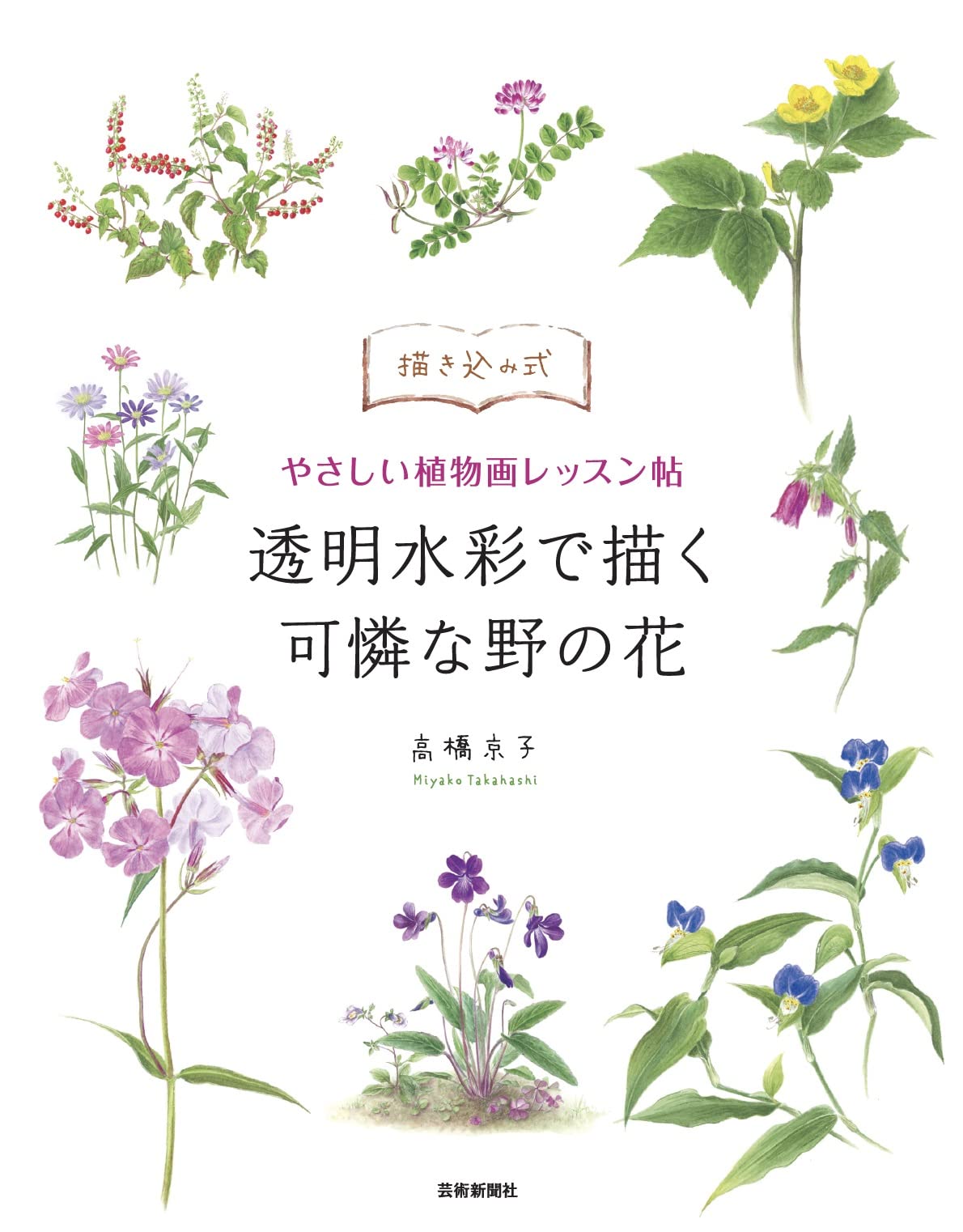 Amazon.co.jp: 描き込み式 やさしい植物画レッスン帖 透明水彩で描く