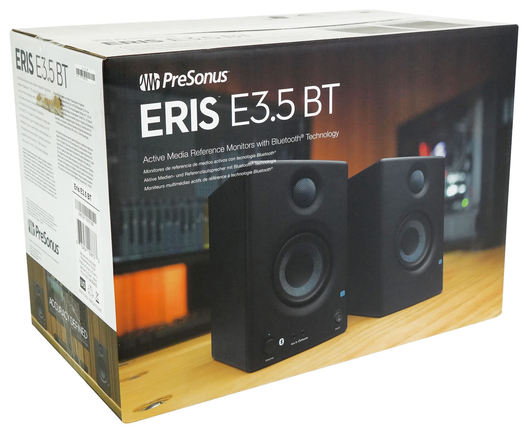 PreSonus Monitores de estúdio Eris E3.5 BT-8.9 cm Near Field com