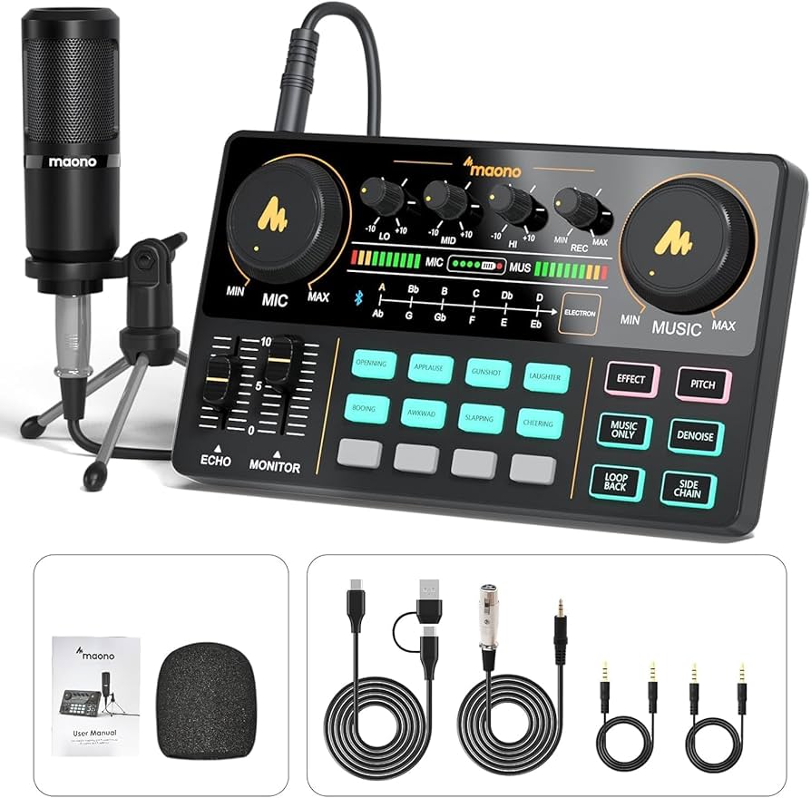 Amazon | MAONO オーディオインターフェース オーディオミキサー Mixer