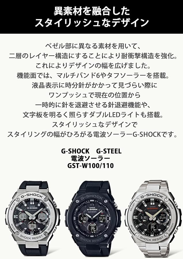 CASIO G-SHOCK G-STEEL GST-W100G-1BJF MENS JAPAN IMPORT : Amazon.ca