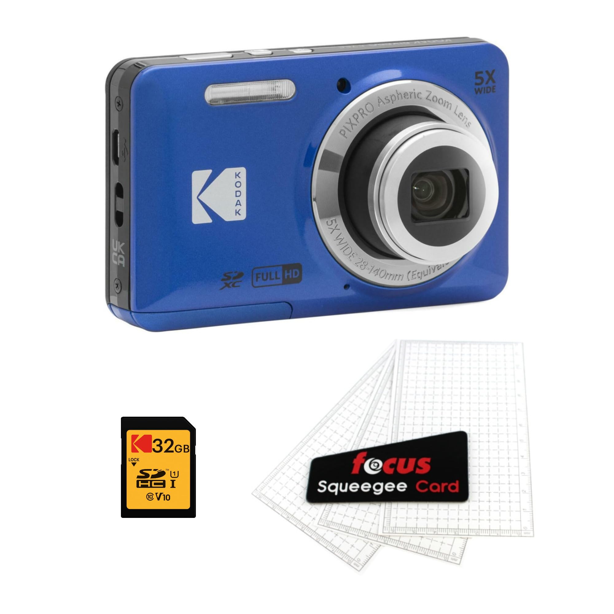 Amazon | Kodak PIXPRO Friendly Zoom FZ55 デジタルカメラ(ブルー