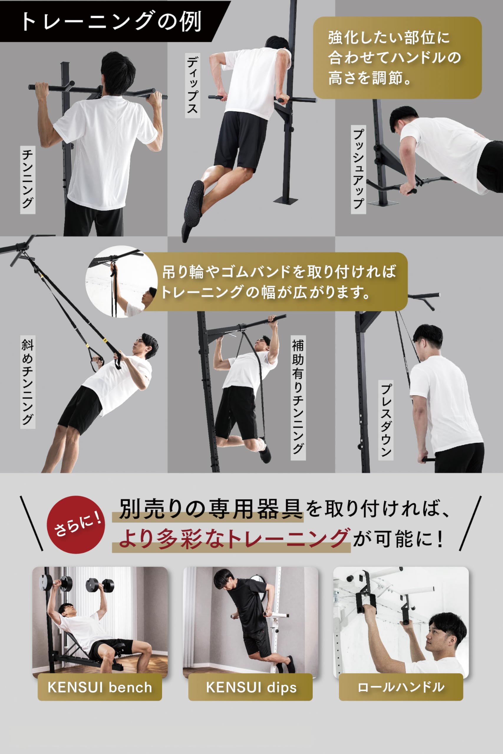Amazon | 【NEW】TEDDY WORKS KENSUI kaku model1E ディップスベンチ
