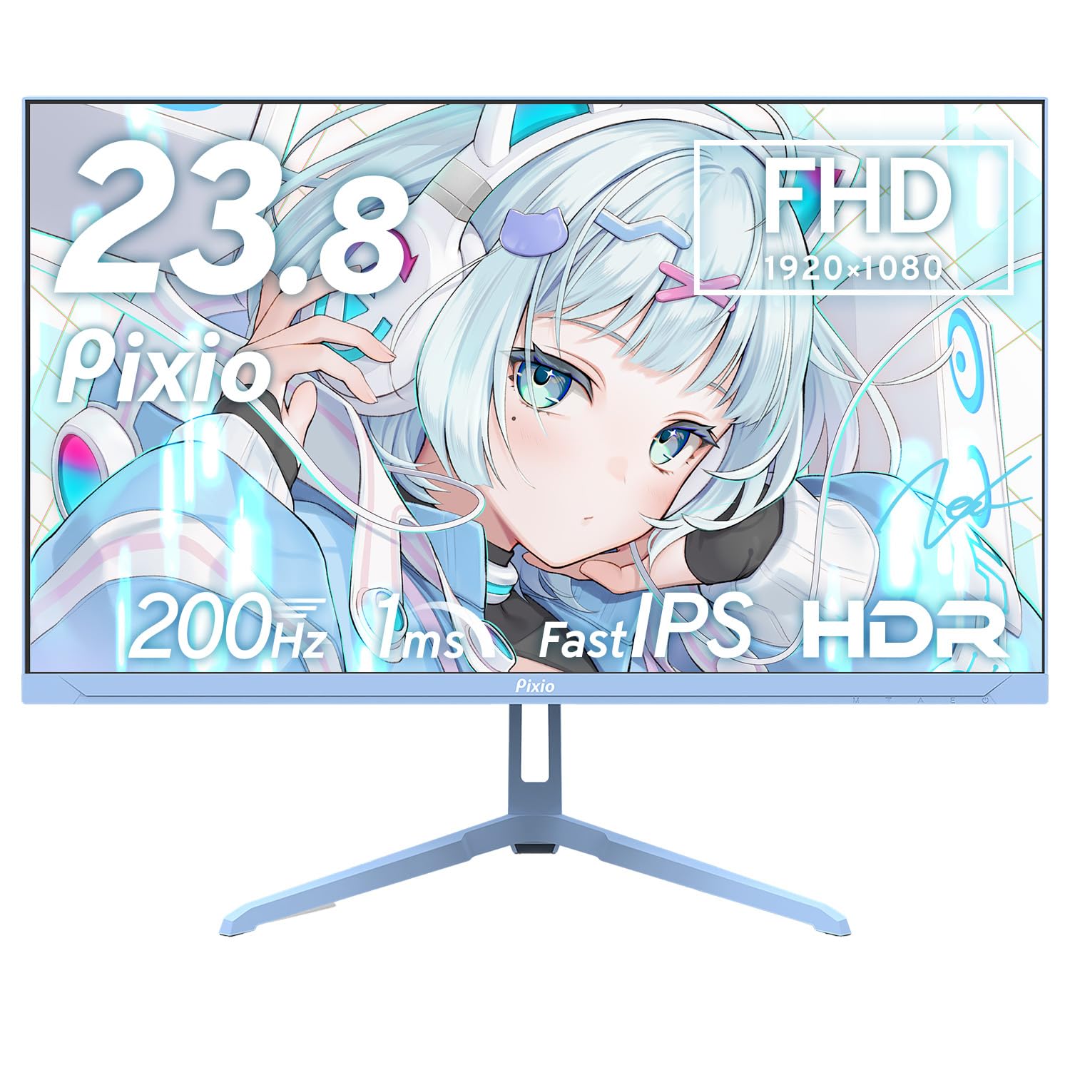 Amazon.co.jp: Pixio PX248 Wave Pastel Blue ゲーミングモニター