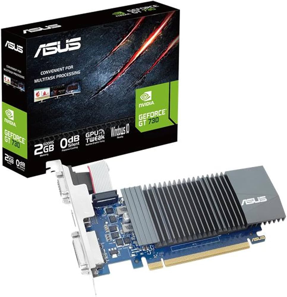 Amazon | ASUS NVIDIA GeForce GT730 2GB GDDR5 薄型 グラフィック