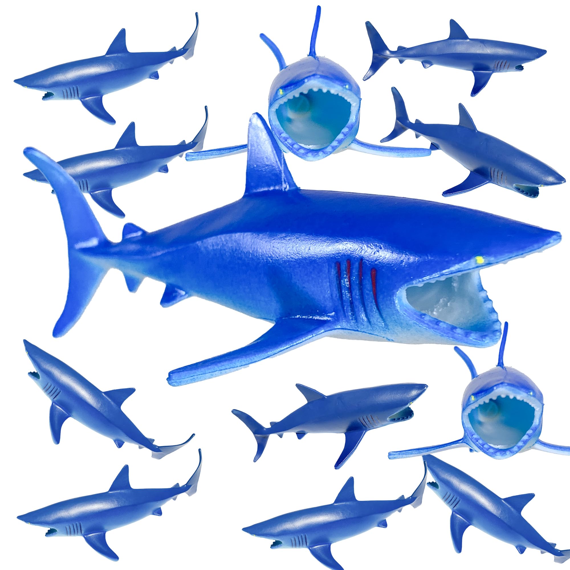 Amazon.com: Akkeel Direct 12pcs Plastic Sharks for Drinks - Great