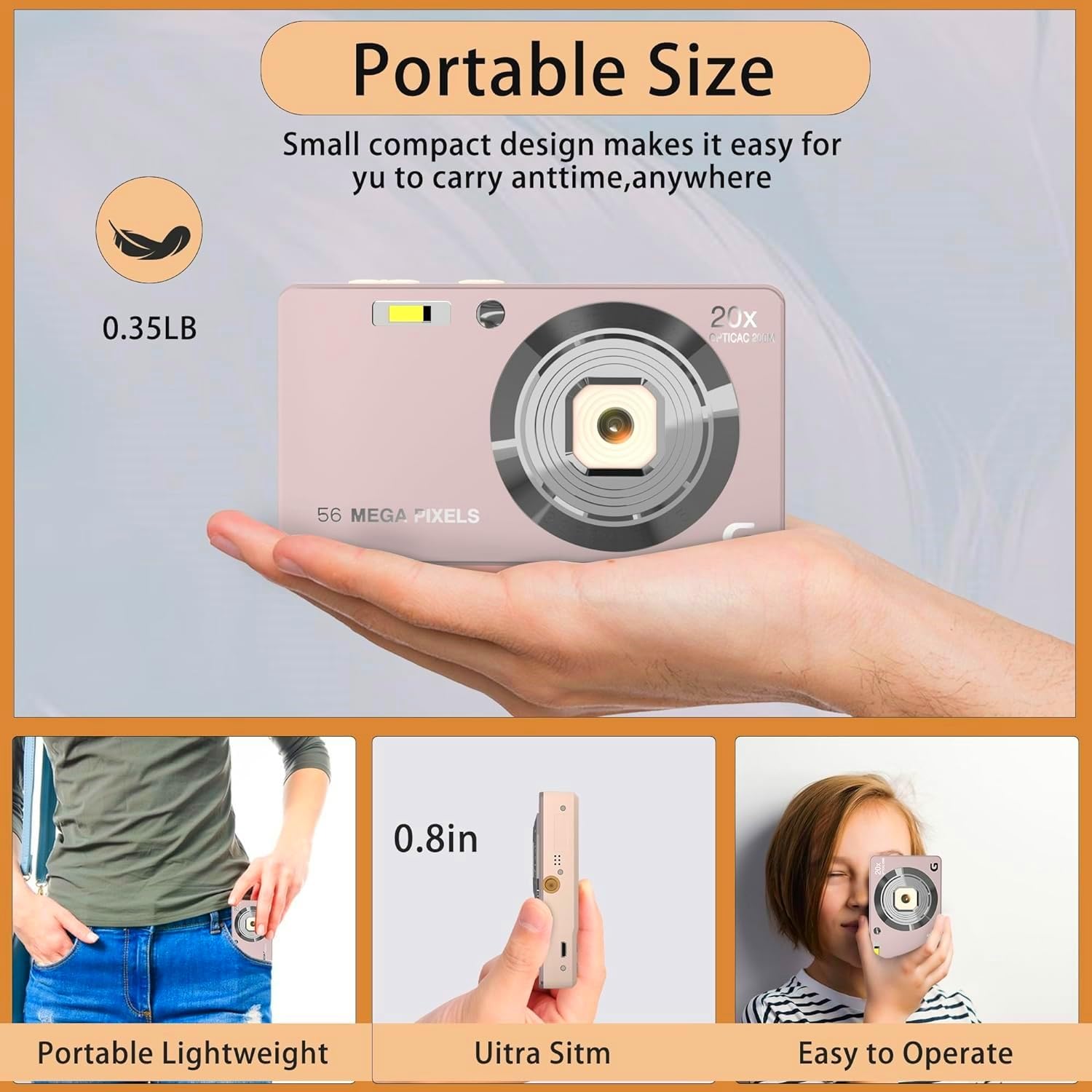 Amazon | Digital Camera, 4K Cameras for Photography, Digital Point