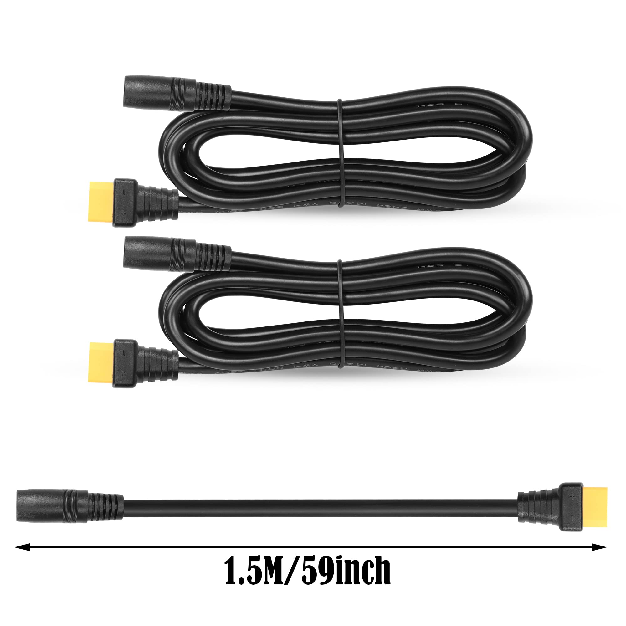Amazon | GINTOOYUN DC8020からXT60電源ケーブル 2本 14AWG DC8mmx2