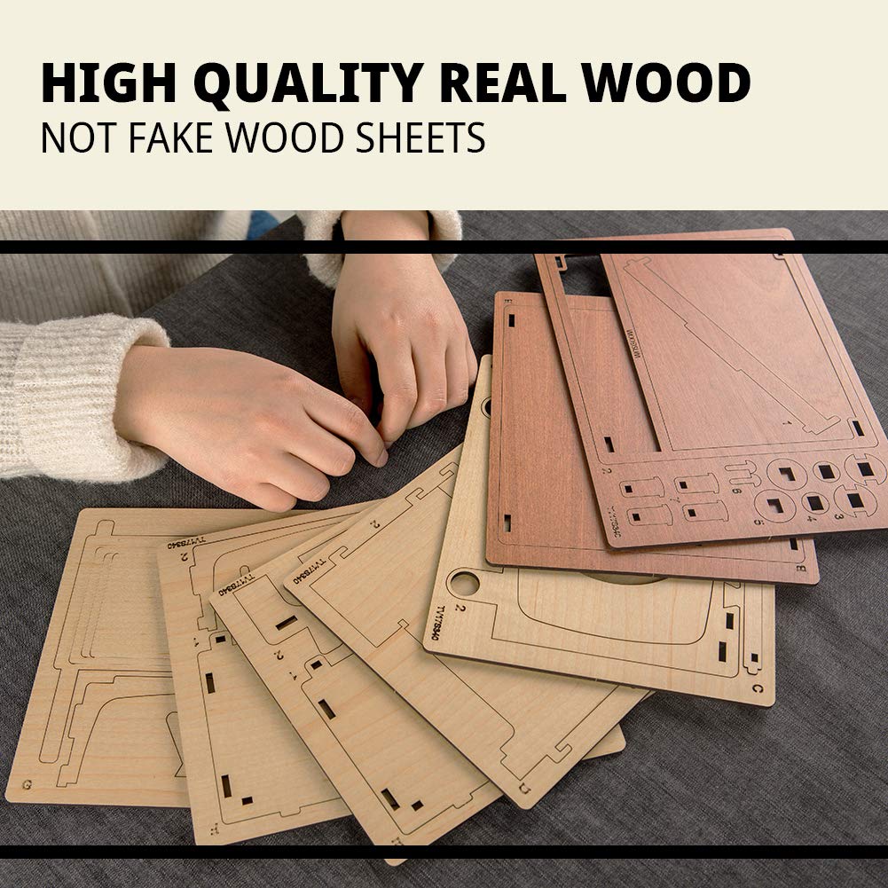 Amazon | WOODSUM 完全機能木製3DパズルスマートフォンTVDIYキット