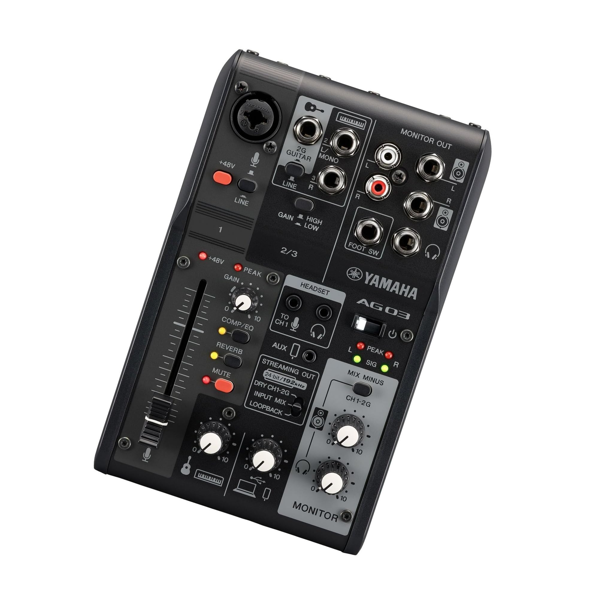 Amazon | ヤマハ AG03MK2 ブラック | DJミキサー | 楽器・音響機器