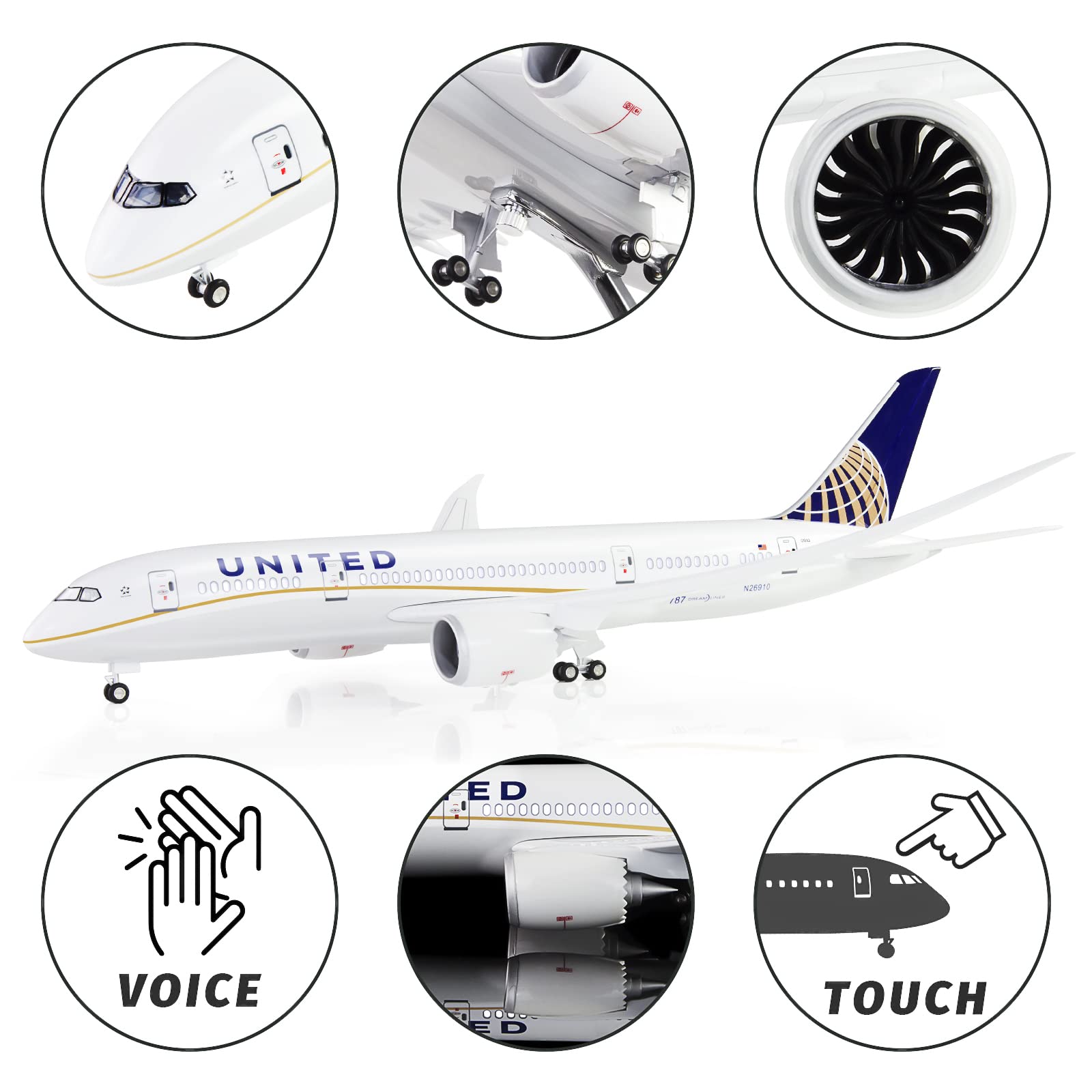 Amazon.co.jp: Lose Fun Park 1:130スケール 大型モデル 飛行機