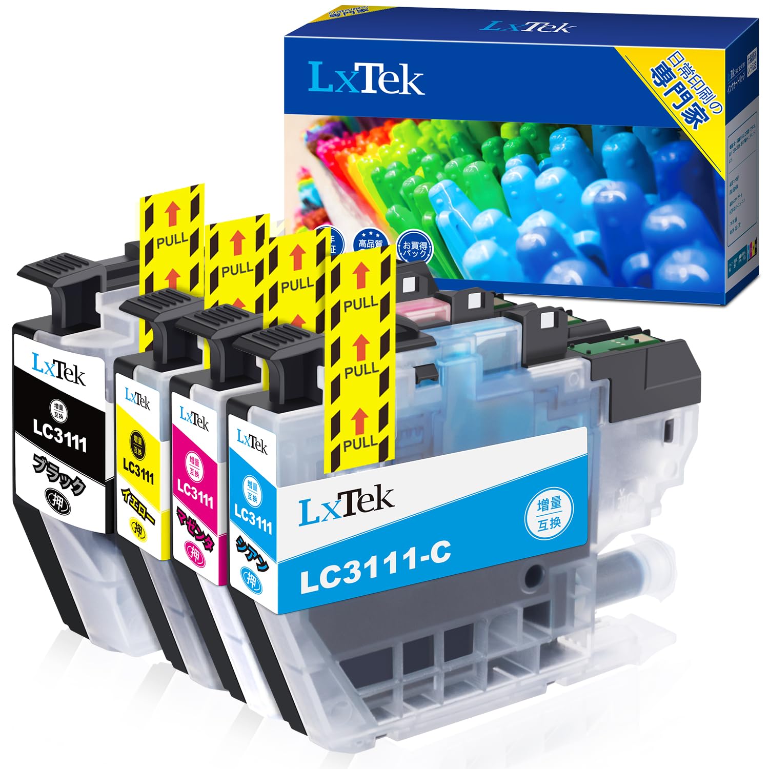 Amazon.co.jp: LxTek LC3111-4PK 互換インクカートリッジ ブラザー