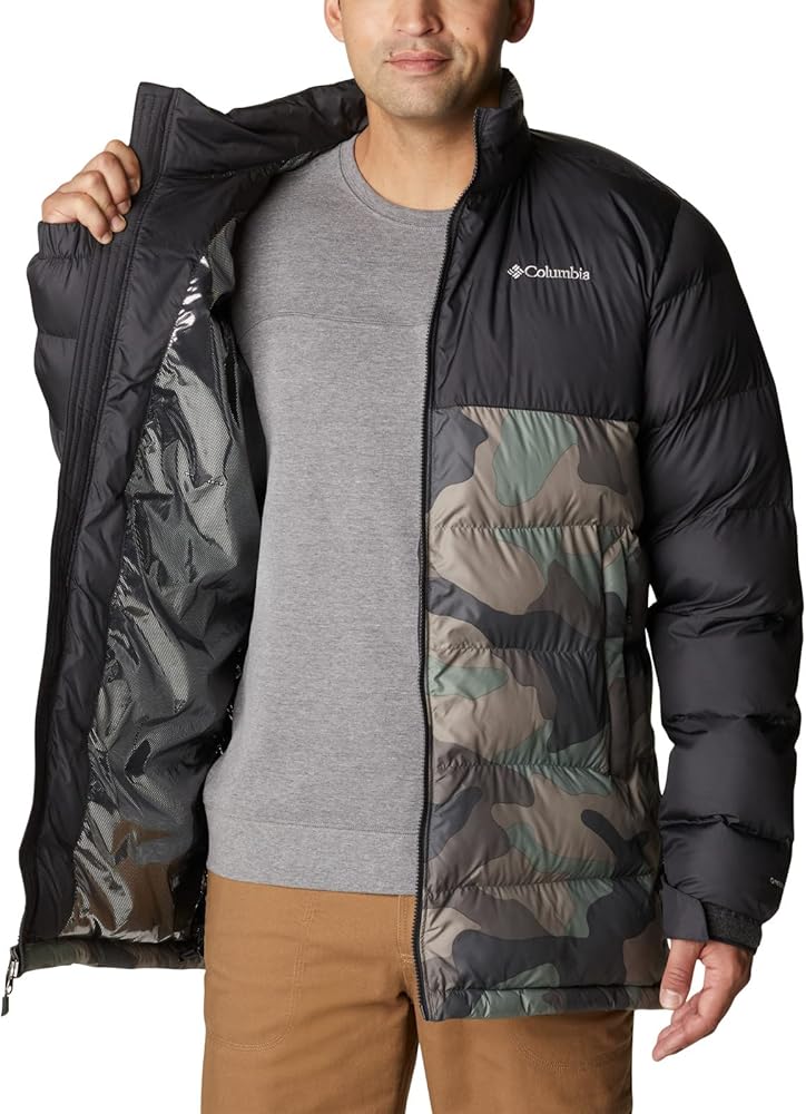 Columbia Men's Pike Lake Mid Jacket, Cypress Mod Camo Print/Shark