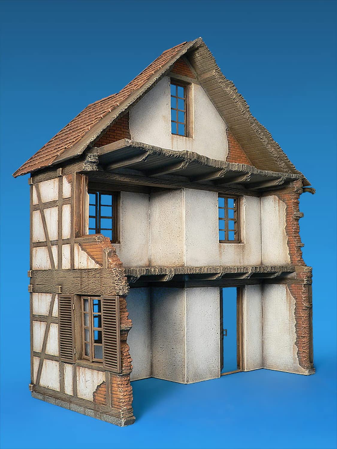 Amazon | ミニアート 1/35 ドイツの都市の建物 ジオラマアクセサリー
