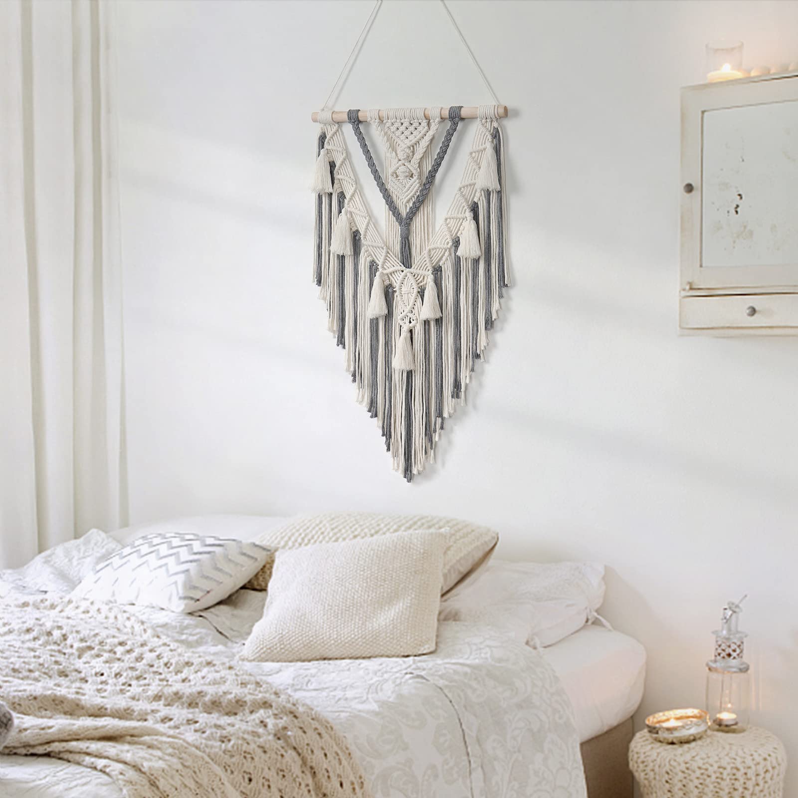 Amazon.com: Dremisland Macrame Woven Wall Hanging Boho Geometric