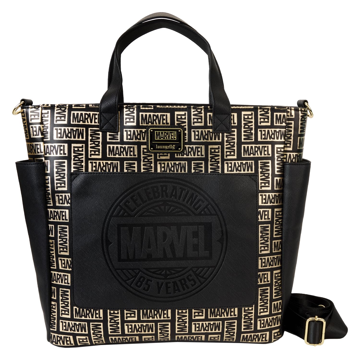 Amazon.com: Loungefly Marvel Logo Convertible Backpack & Tote Bag