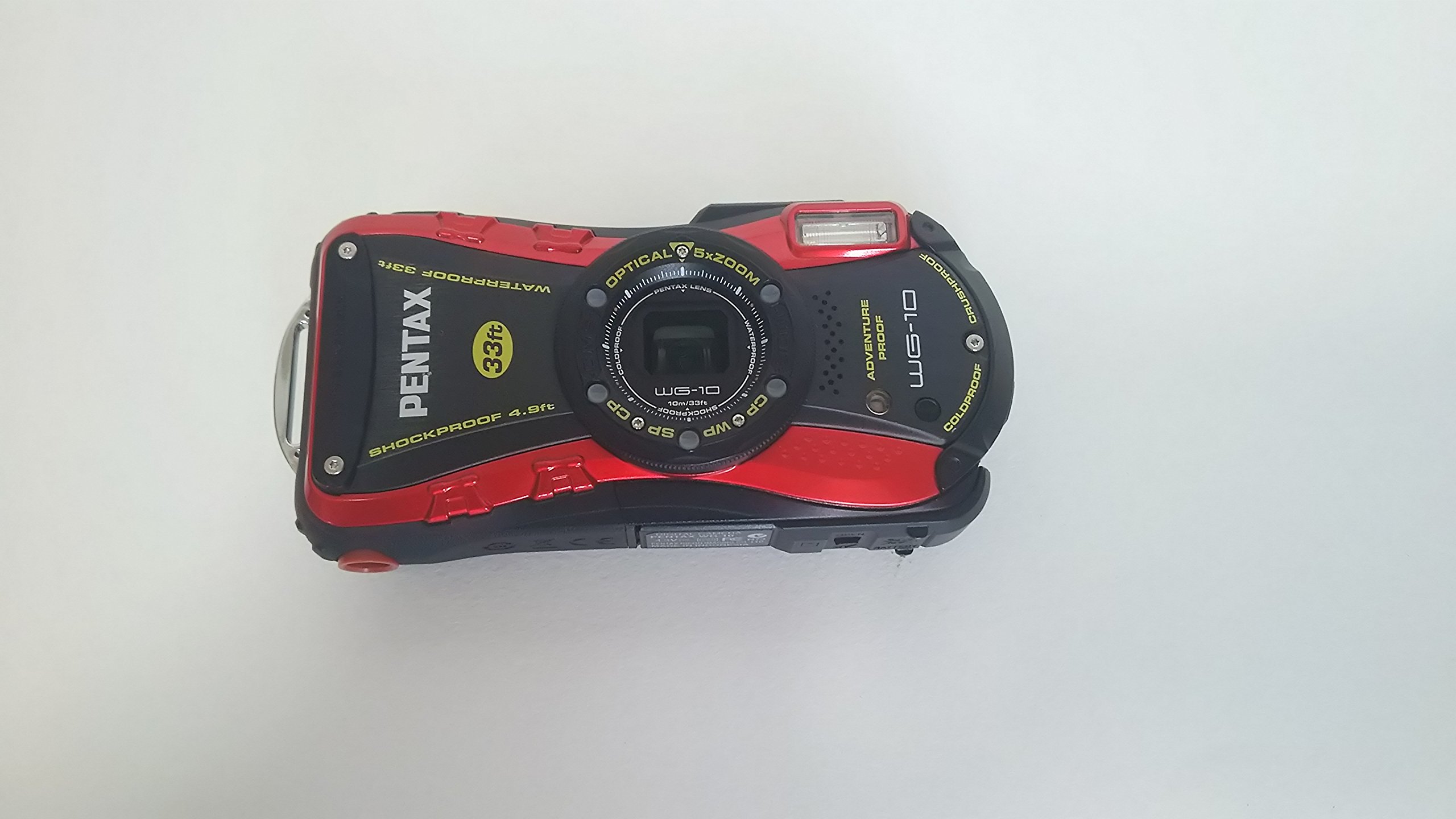 Amazon | PENTAX 防水デジタルカメラ PENTAX WG-10 レッド 1cmマクロ