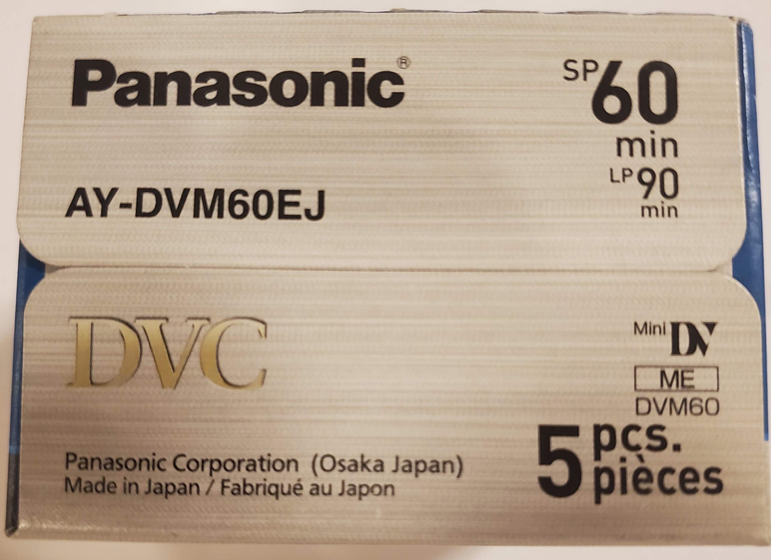 Amazon.com: Panasonic AY-DVM60EJ5P MiniDV Tapes (60 Minute, Pack