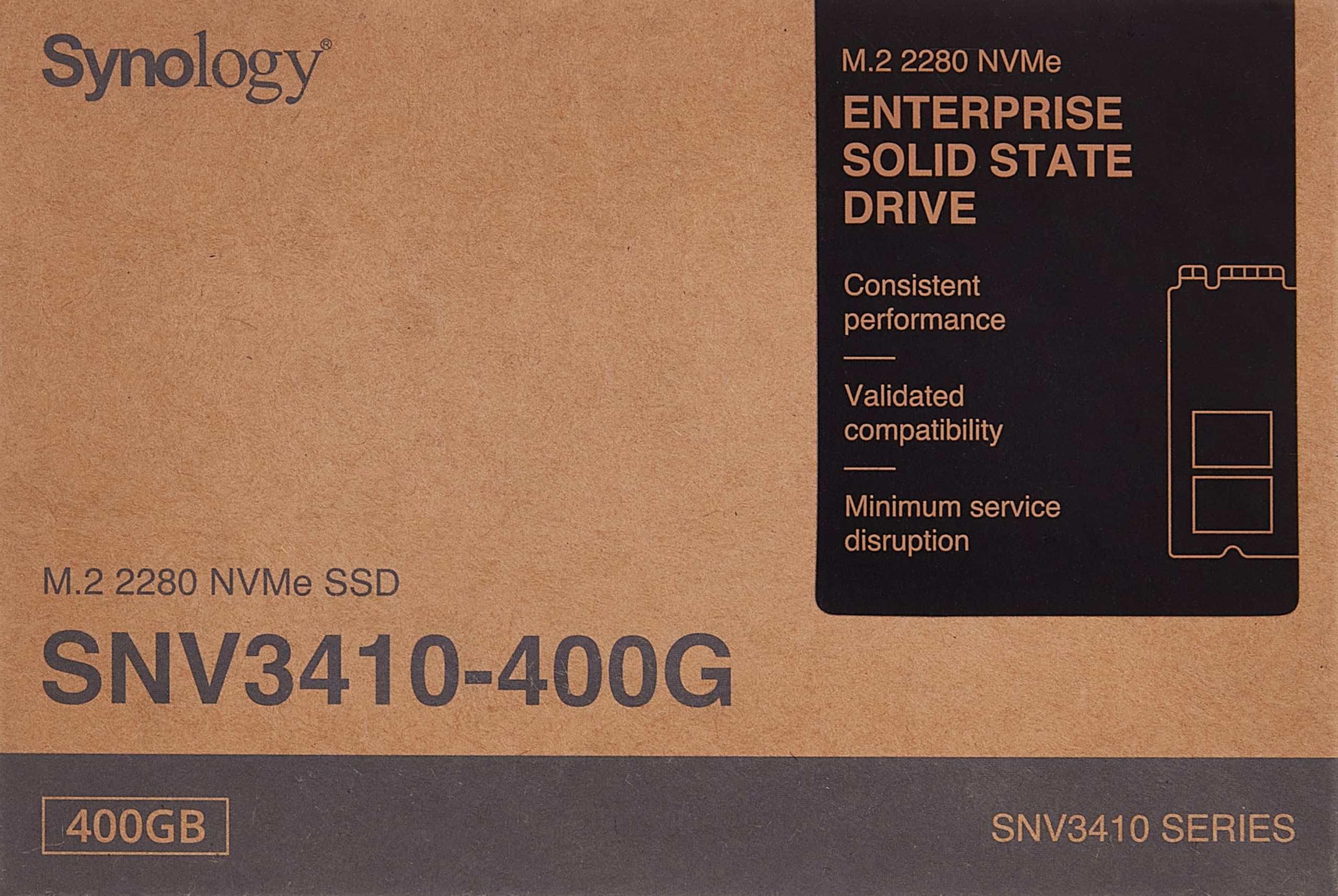 Amazon | Synology SNV3410 400GB M.2 2280 NVMe PCIe 3x4 SSD