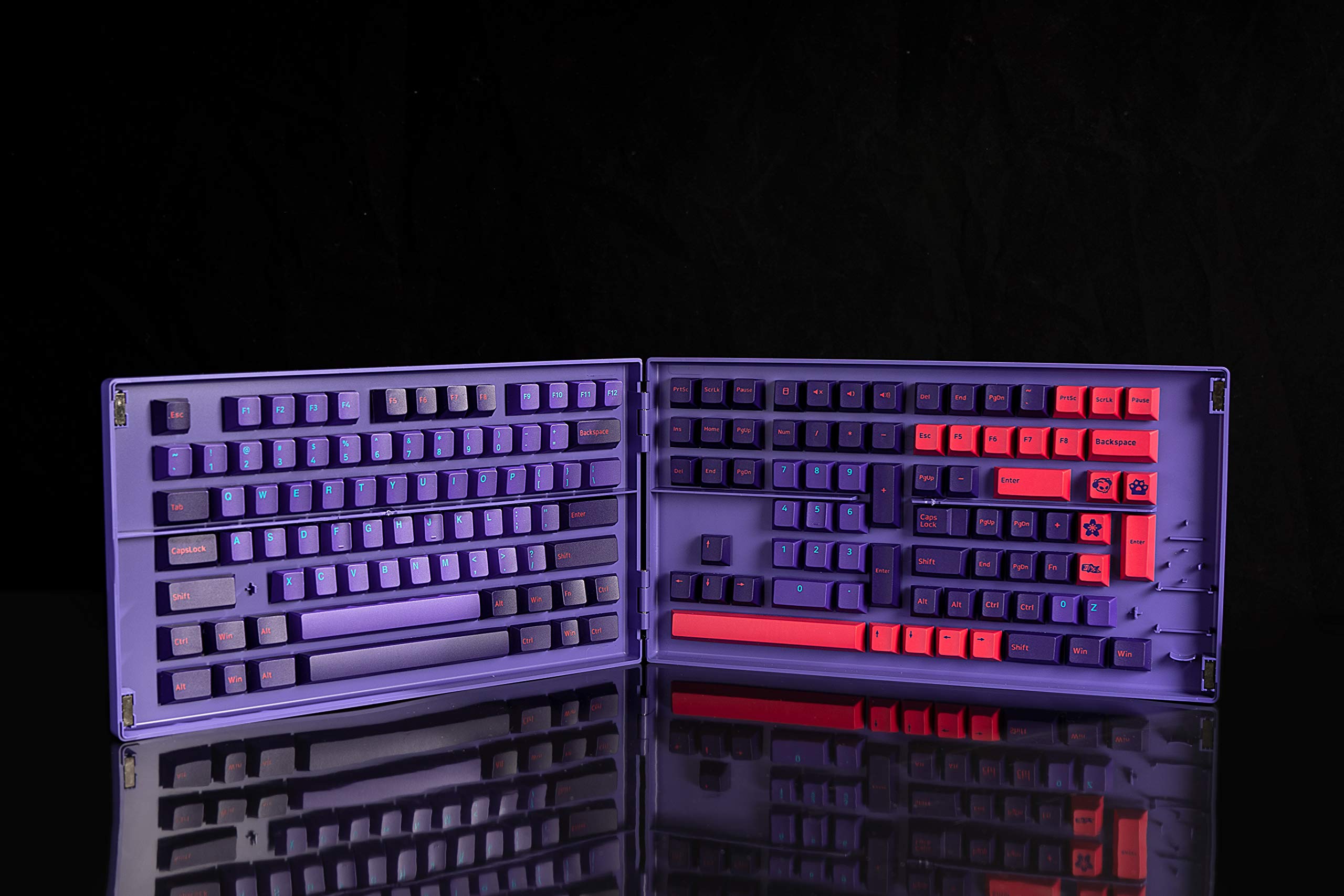 YUNZII AKKO Neon 157 Keycaps Cherry Profile Keycap Set Double-Shot