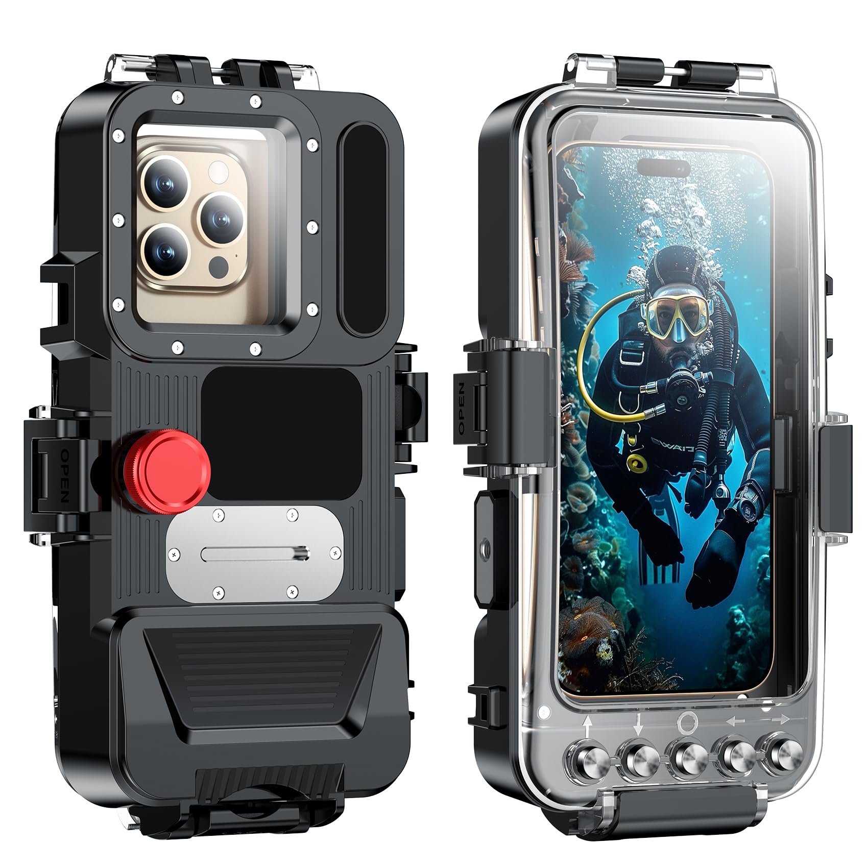 Amazon.com: hitfine Diving Case for All iPhone 16 Pro max/15Pro/14