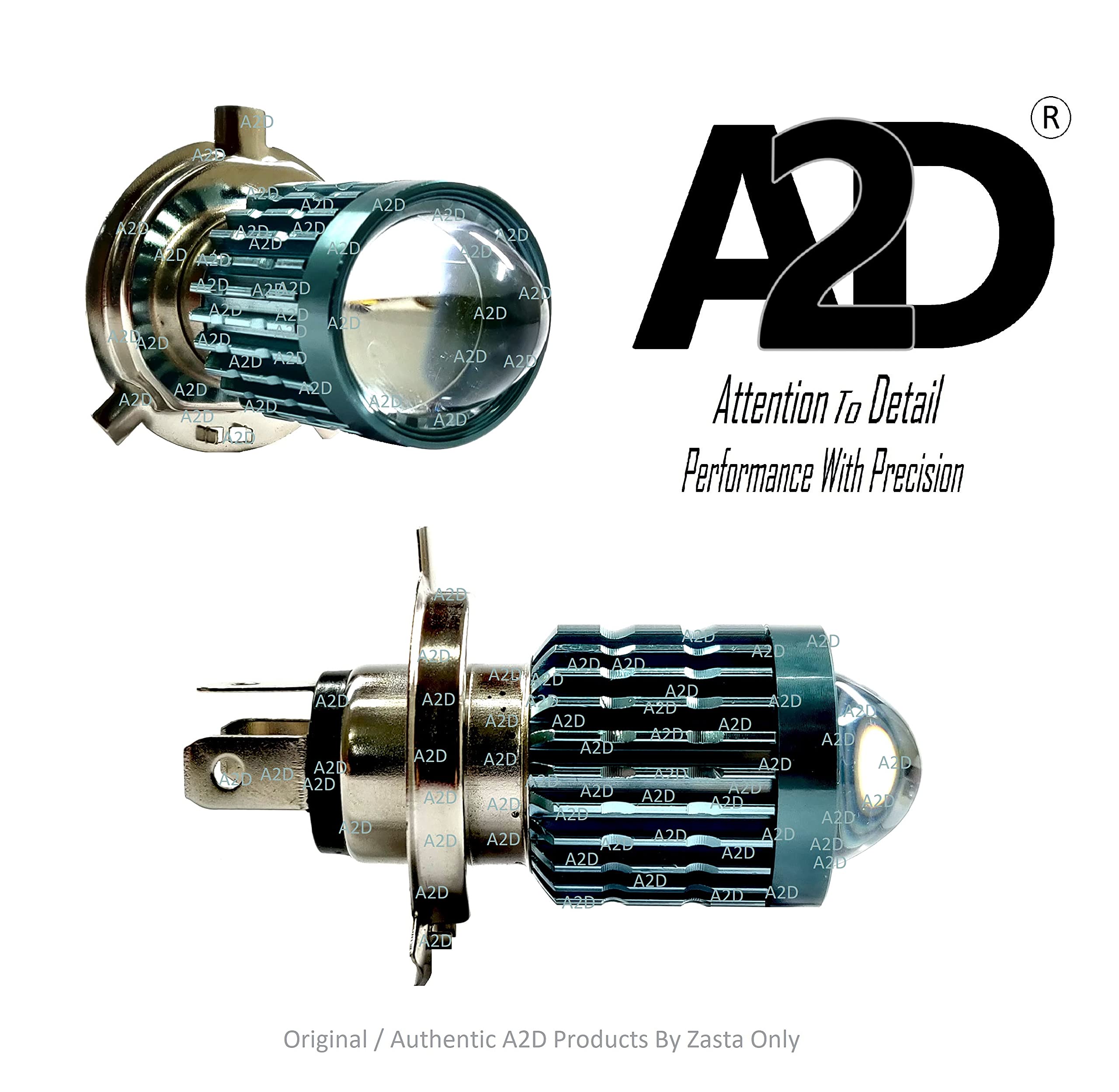 A2D 8172 12V / Led Full Cobe H4 / HS1 Bike LED Headlight Bulb