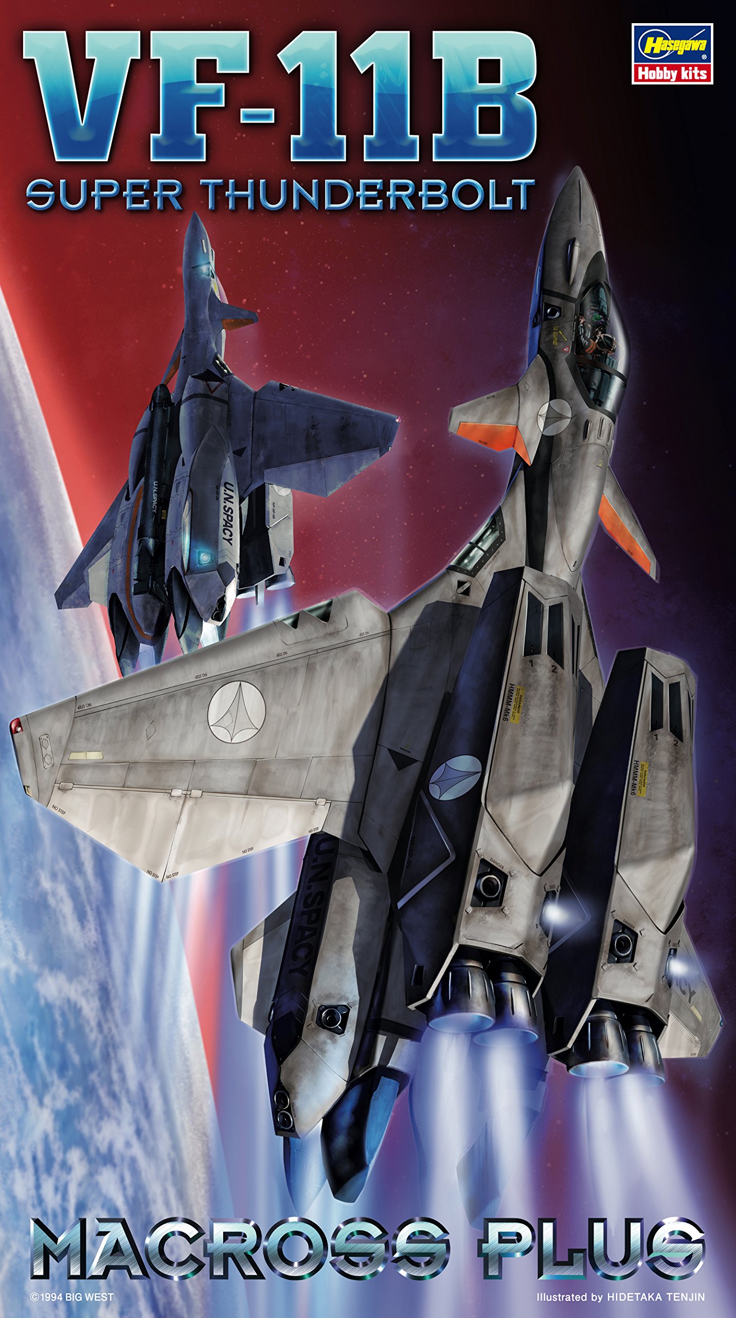 Amazon.com: Hasegawa Macross Plus VF-11B Super Thunderbolt 1/72