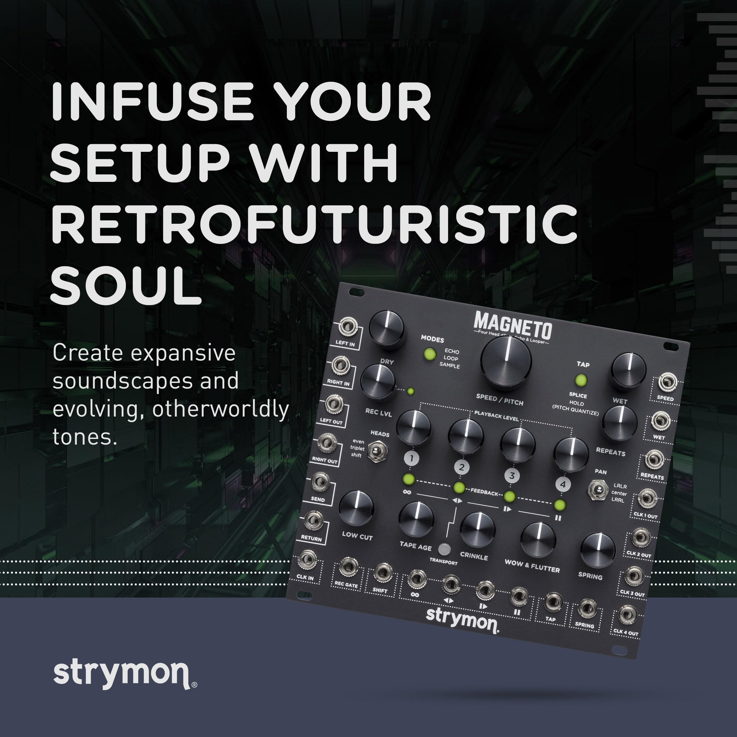 Amazon.com: Strymon Magneto Four Head Tape Delay And Looper