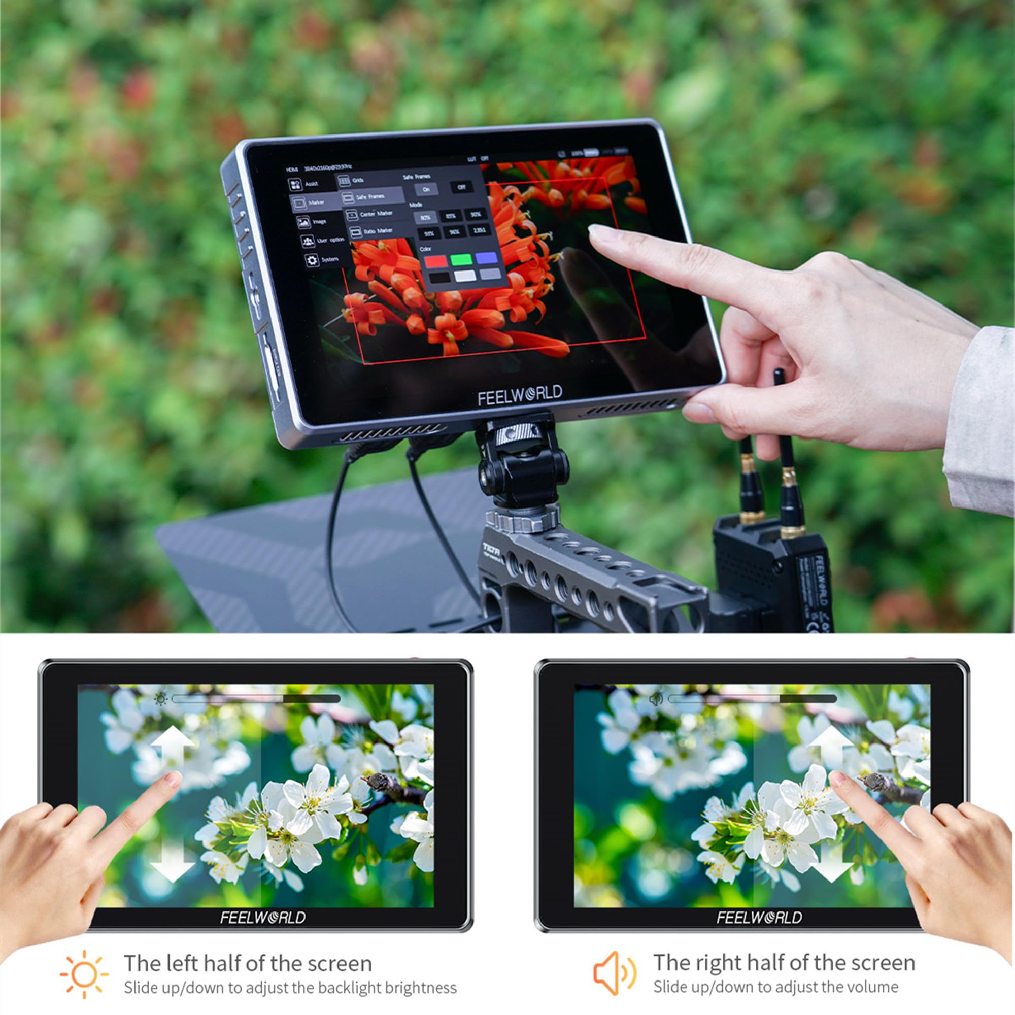 Amazon | FEELWORLD S7 カメラ用撮影モニター 7インチ 12G-SDI 4K HDMI