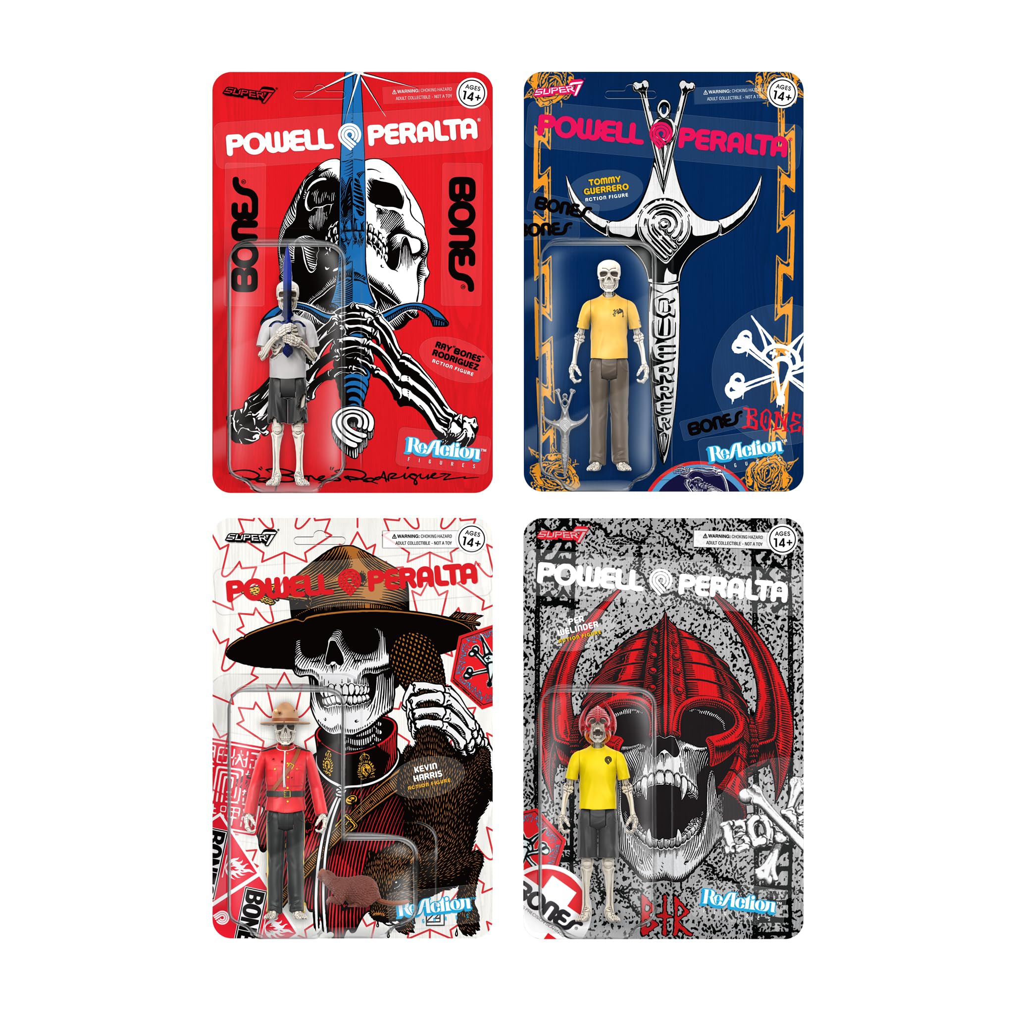Amazon.co.jp: Super7 パウエル-ペラルタレイボーンズロドリケス-3.75