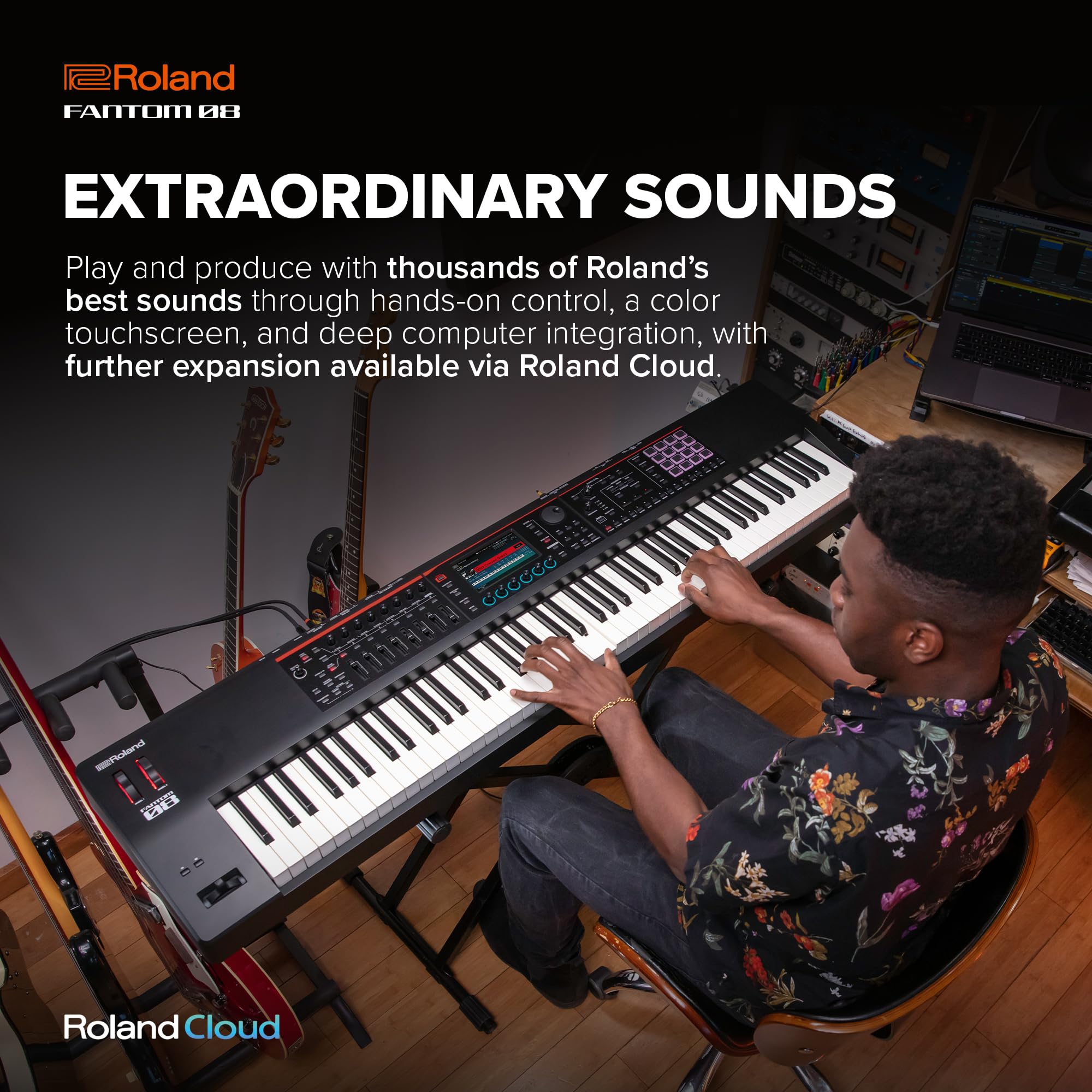 Amazon | ROLAND FANTOM-08 MUSIC WORKSTATION シンセサイザー