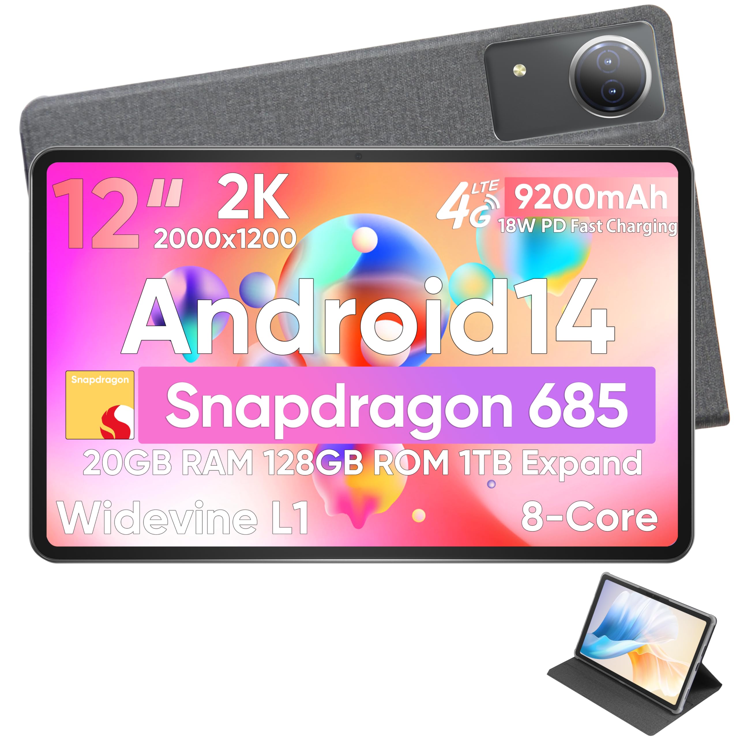 Amazon.com : N-one Android 14 Tablet, Android Tablets Qualcomm
