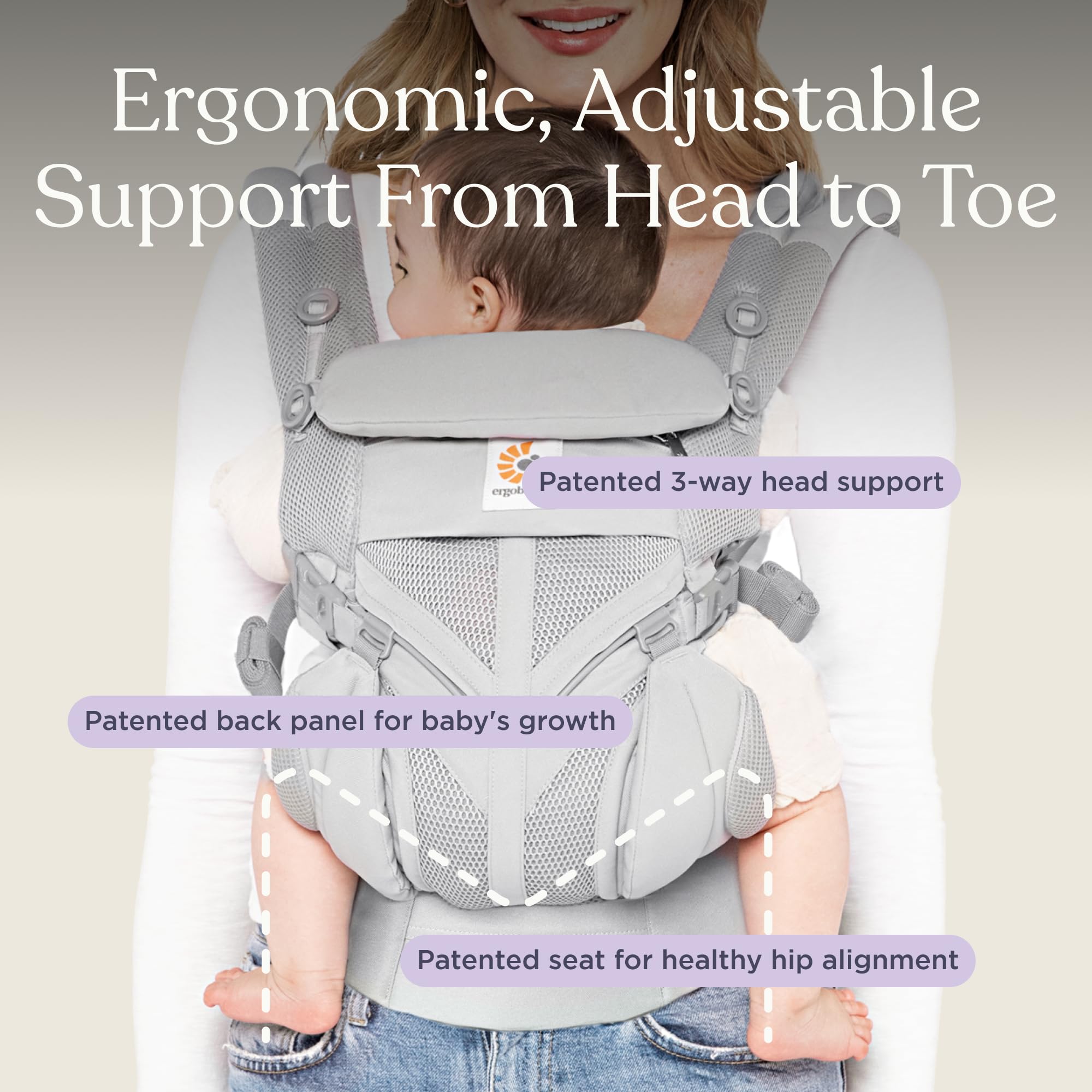 Amazon.com: Ergobaby Omni Classic Baby Carrier Newborn to Toddler