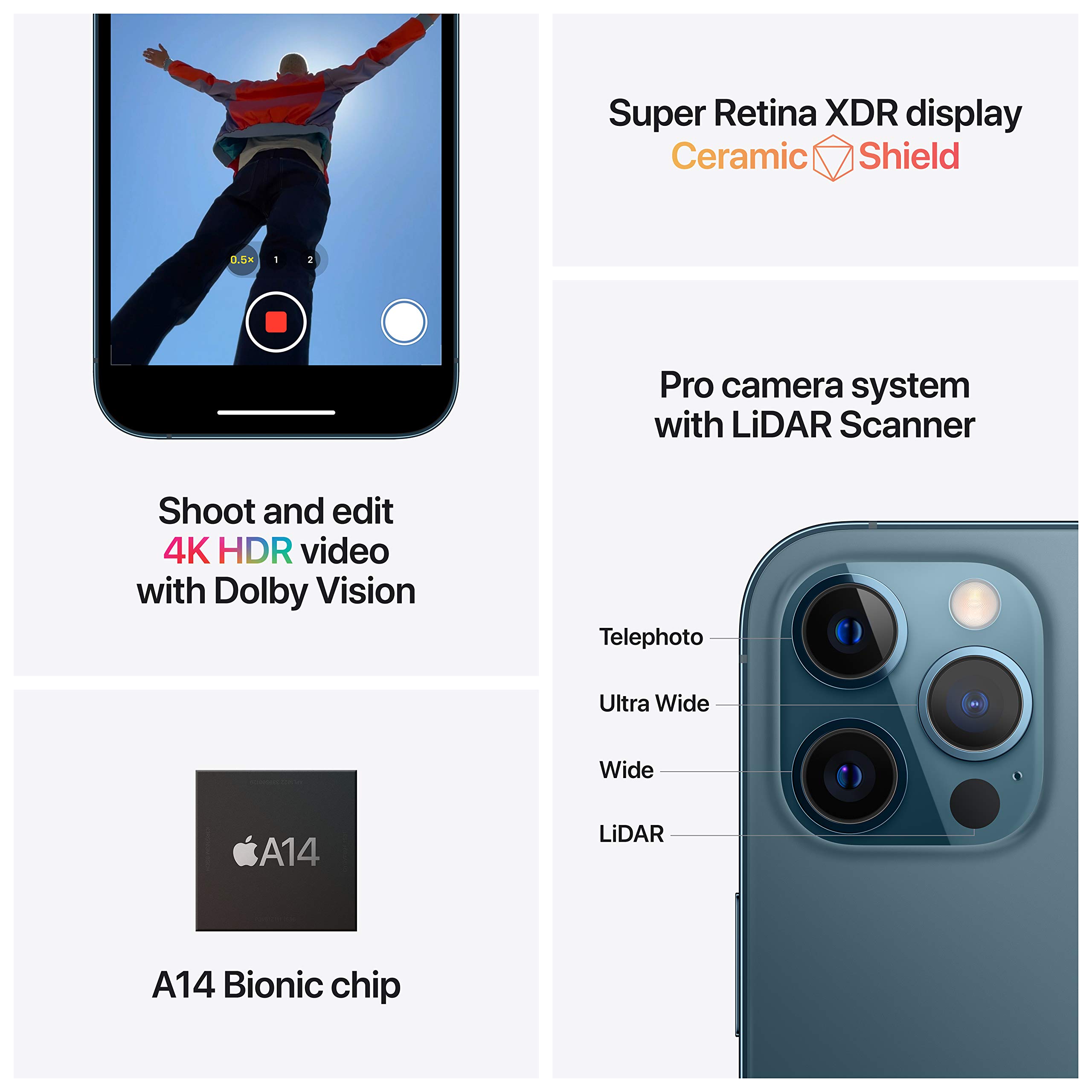 Amazon.com: Apple iPhone 12 Pro Max (128GB, Gold) [Locked] +