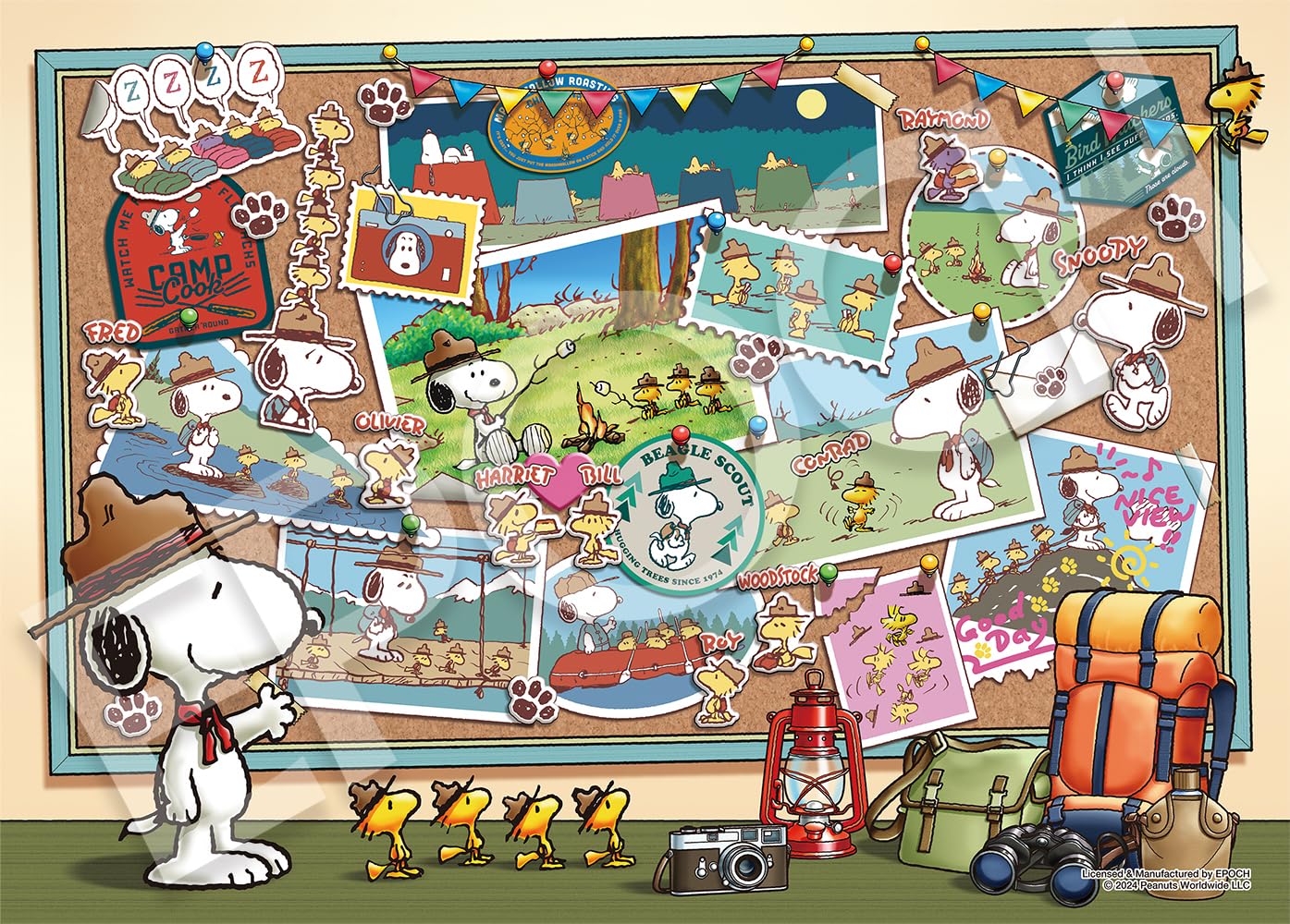 Amazon.co.jp: エポック社 500ピース ジグソーパズル PEANUTS