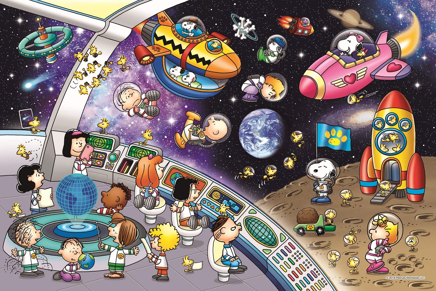 Amazon | 1000ピース ジグソーパズル PEANUTS スヌーピー スペース
