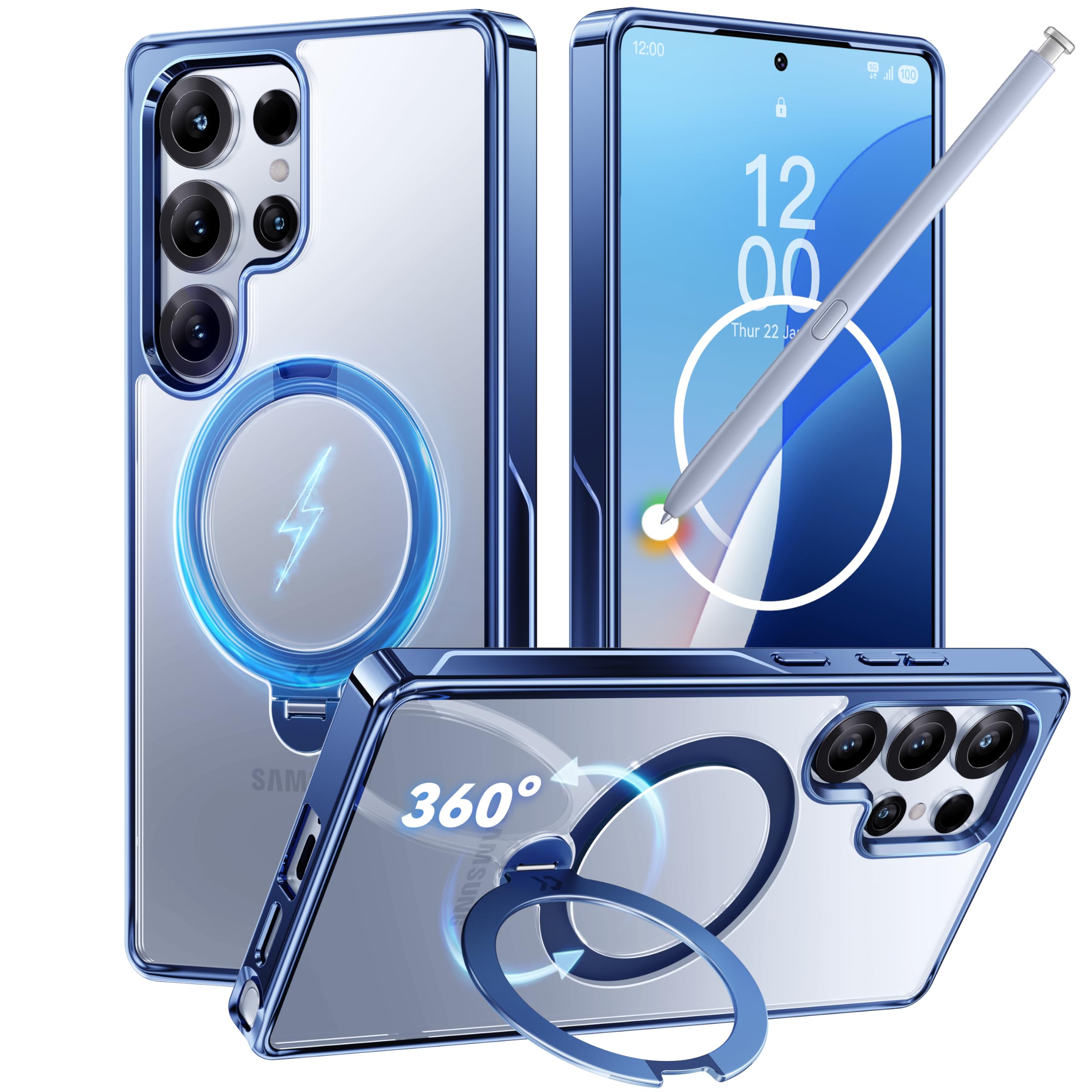 Amazon.com: CASEKOO Official Blue Glossy for Samsung Galaxy S25
