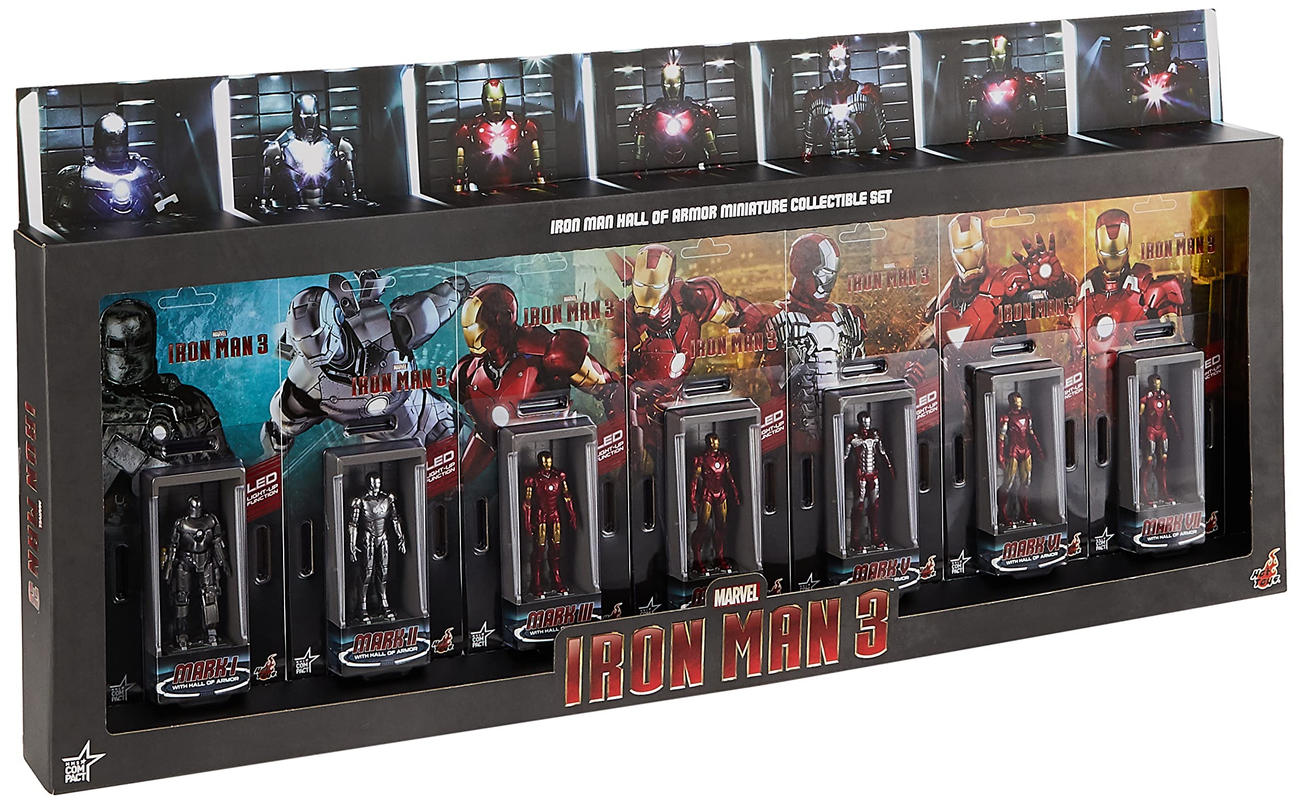 Amazon.com: Movie Masterpiece COMPACT Iron Man 3 Miniature Figure