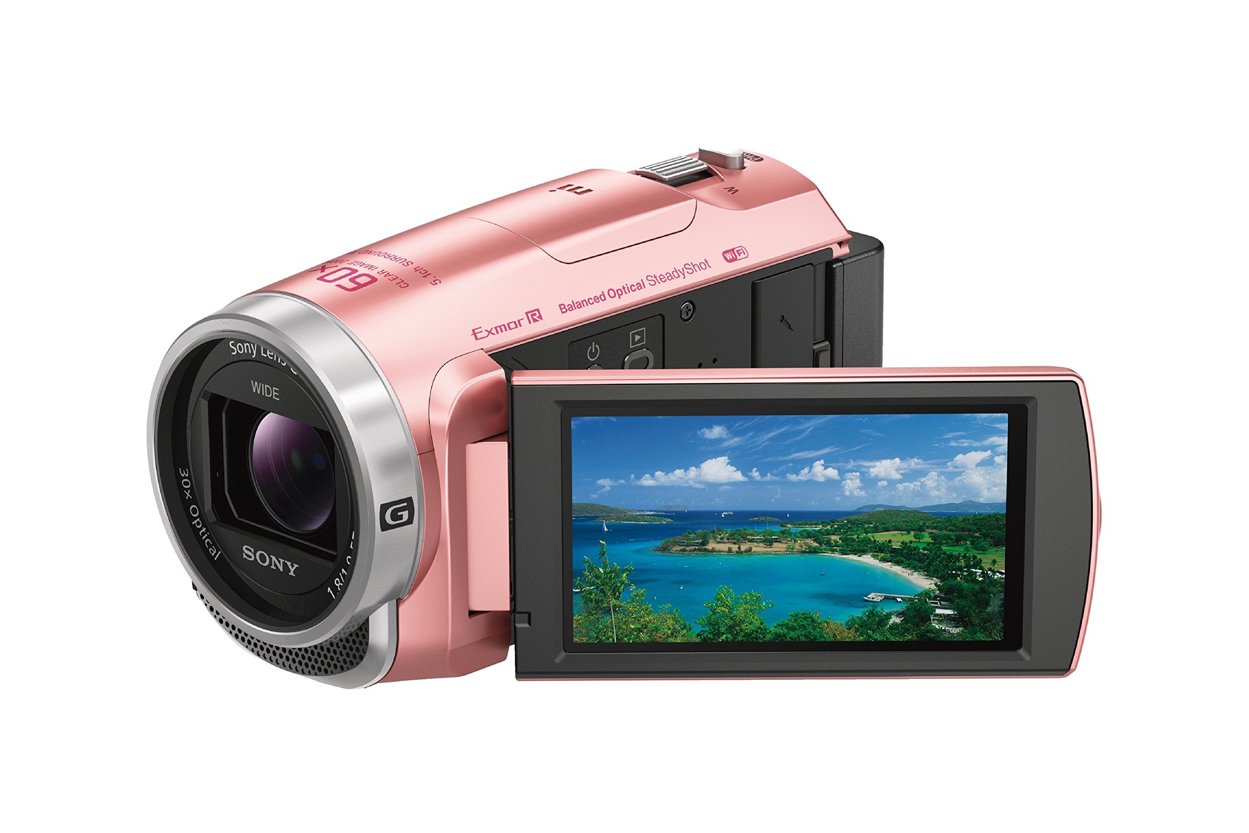 Amazon | SONY ビデオカメラHDR-CX675 32GB 光学30倍 ピンク Handycam