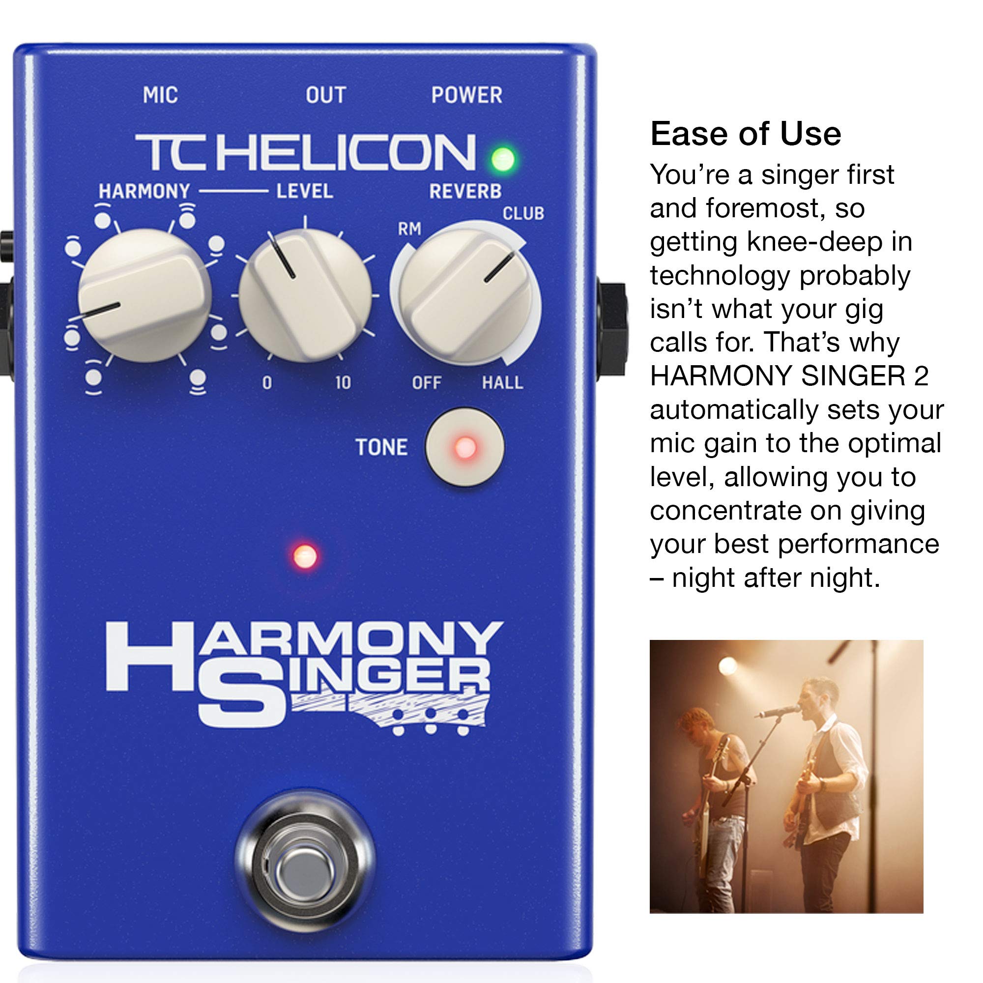 Amazon | TC Helicon HARMONY SINGER 2 バッテリー駆動ボーカル