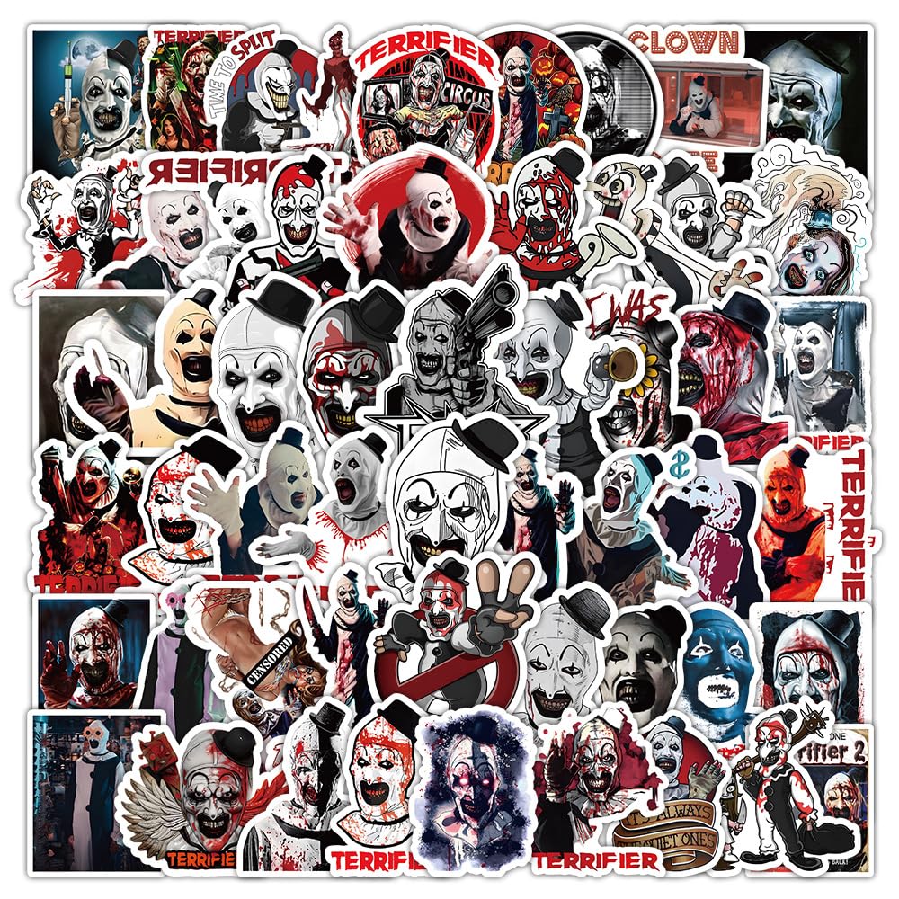 Amazon.co.jp: Terrifier テリファー ステッカー 53枚セット PVC 防水