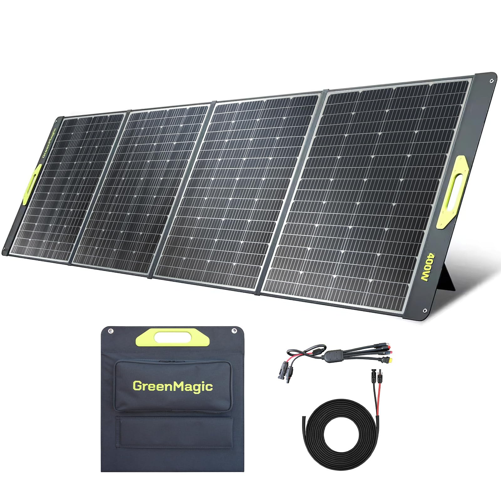 Amazon.com : Greenmagic Portable 400 Watt Solar Panel, 39V