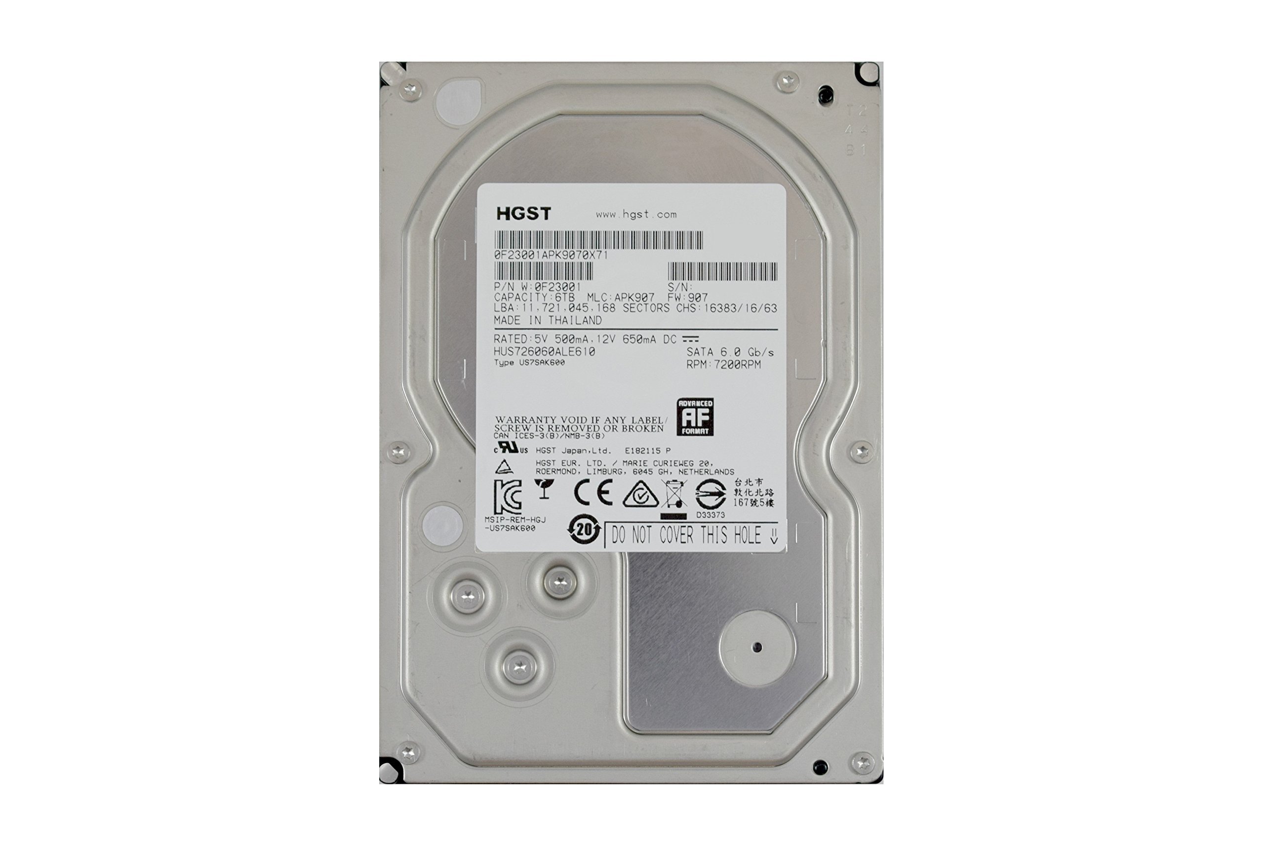 Amazon.com: HGST Ultrastar 7K6000 HUS726060ALE610 (0F23001) 6TB