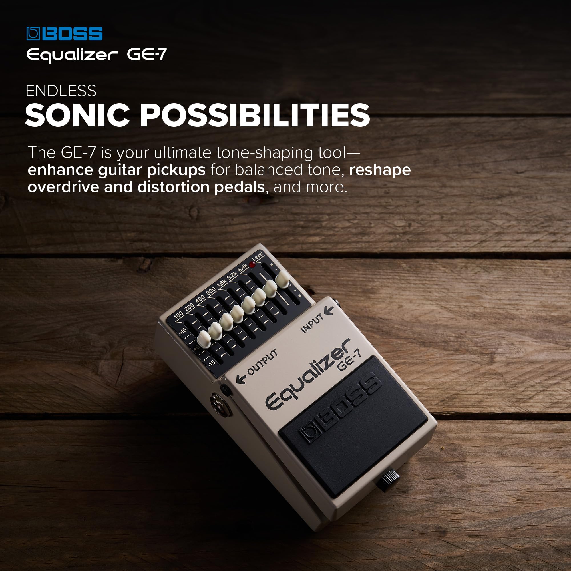 Amazon.com: BOSS GE-7 Equalizer | Compact Graphic Equalizer Pedal