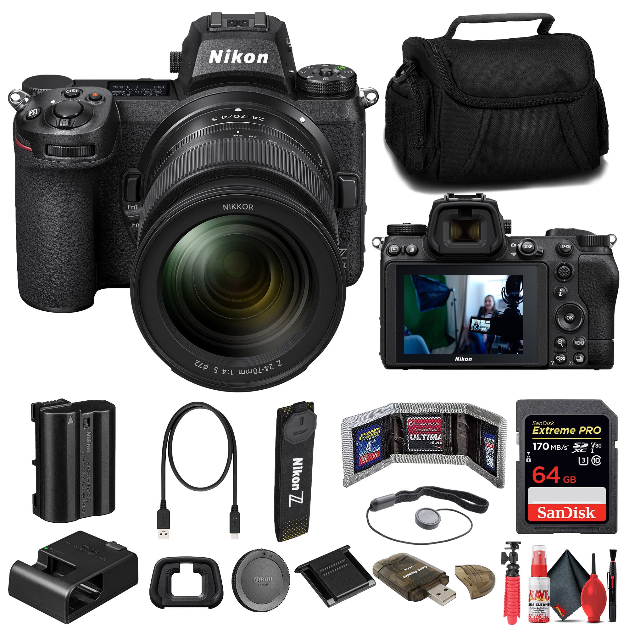 Amazon.com : Nikon Z7 II Mirrorless Camera with 24-70mm f/4 Lens