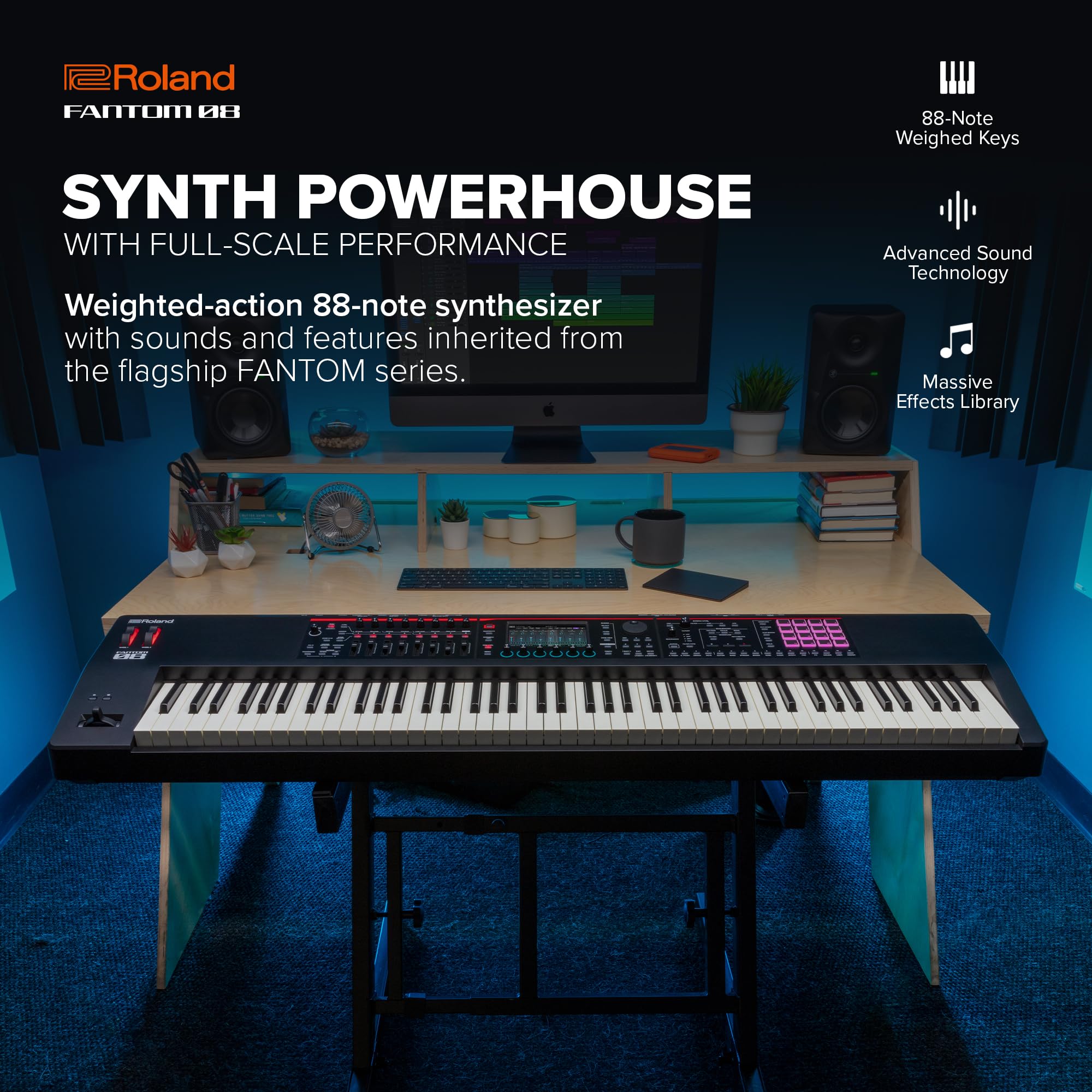 Amazon | ROLAND FANTOM-08 MUSIC WORKSTATION シンセサイザー