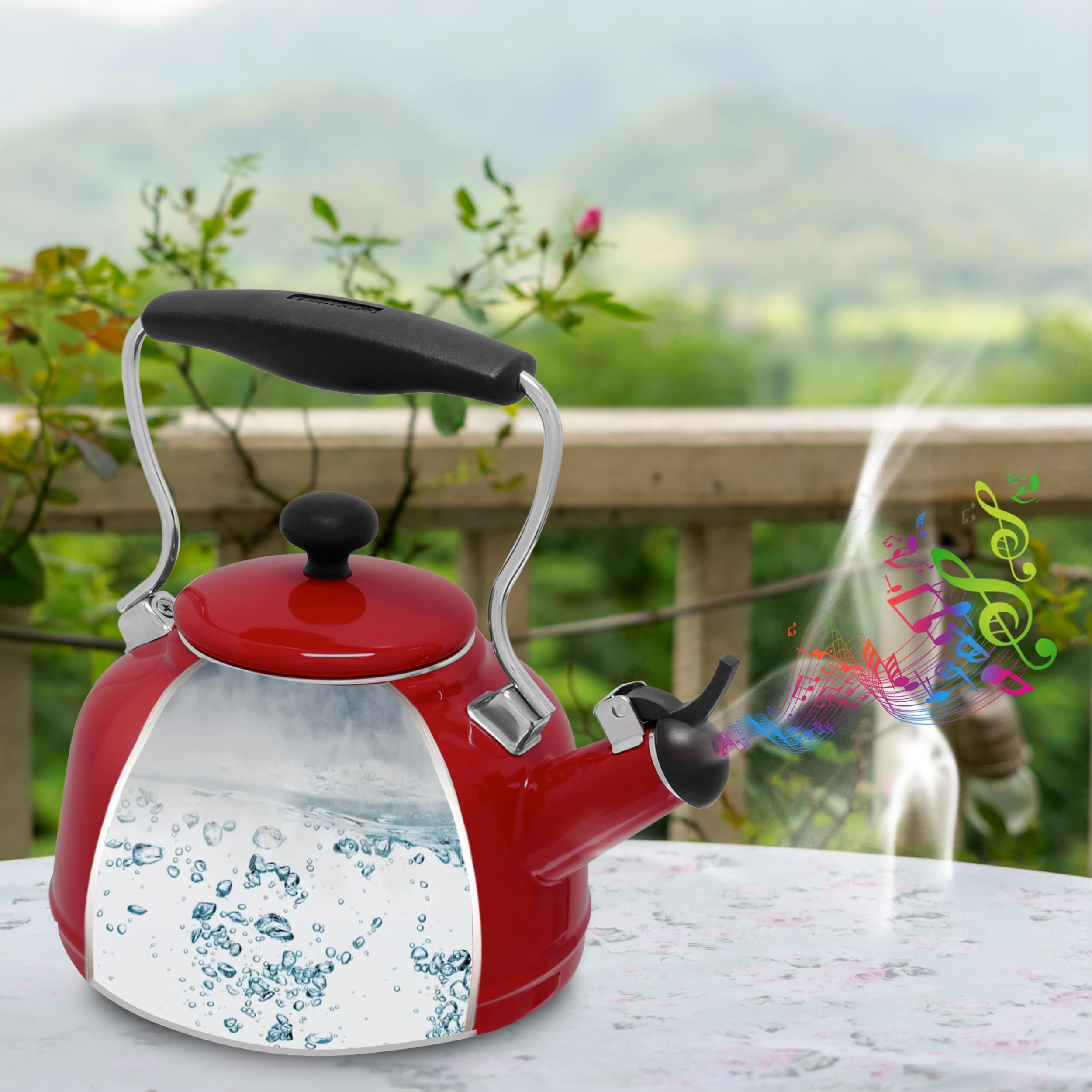 Amazon.com: Chantal Tea Kettle, Vintage Series, Enamel on Steel