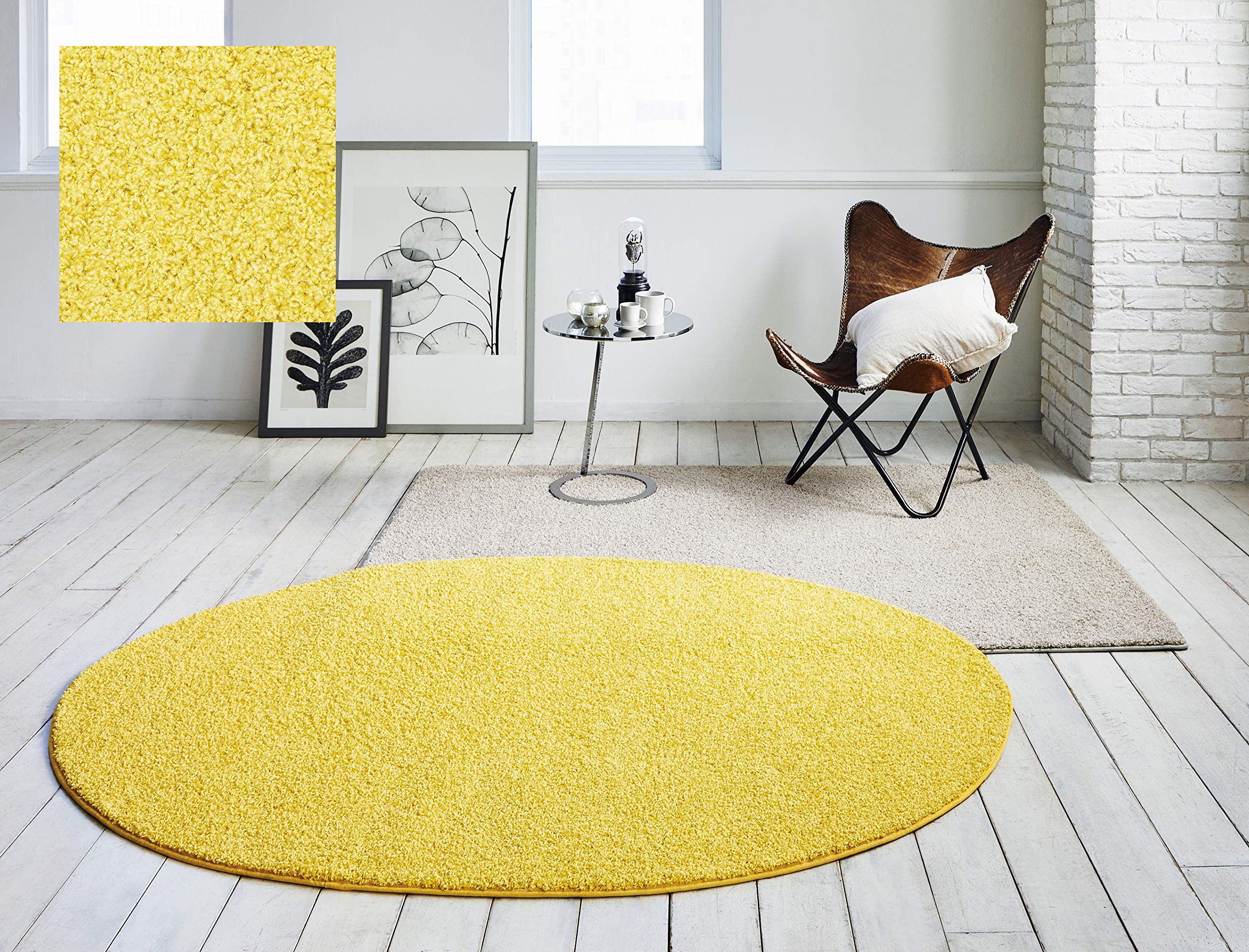 Amazon | ラグ ジャスパー PLUS 日本製 長方形 200x250cm レモン